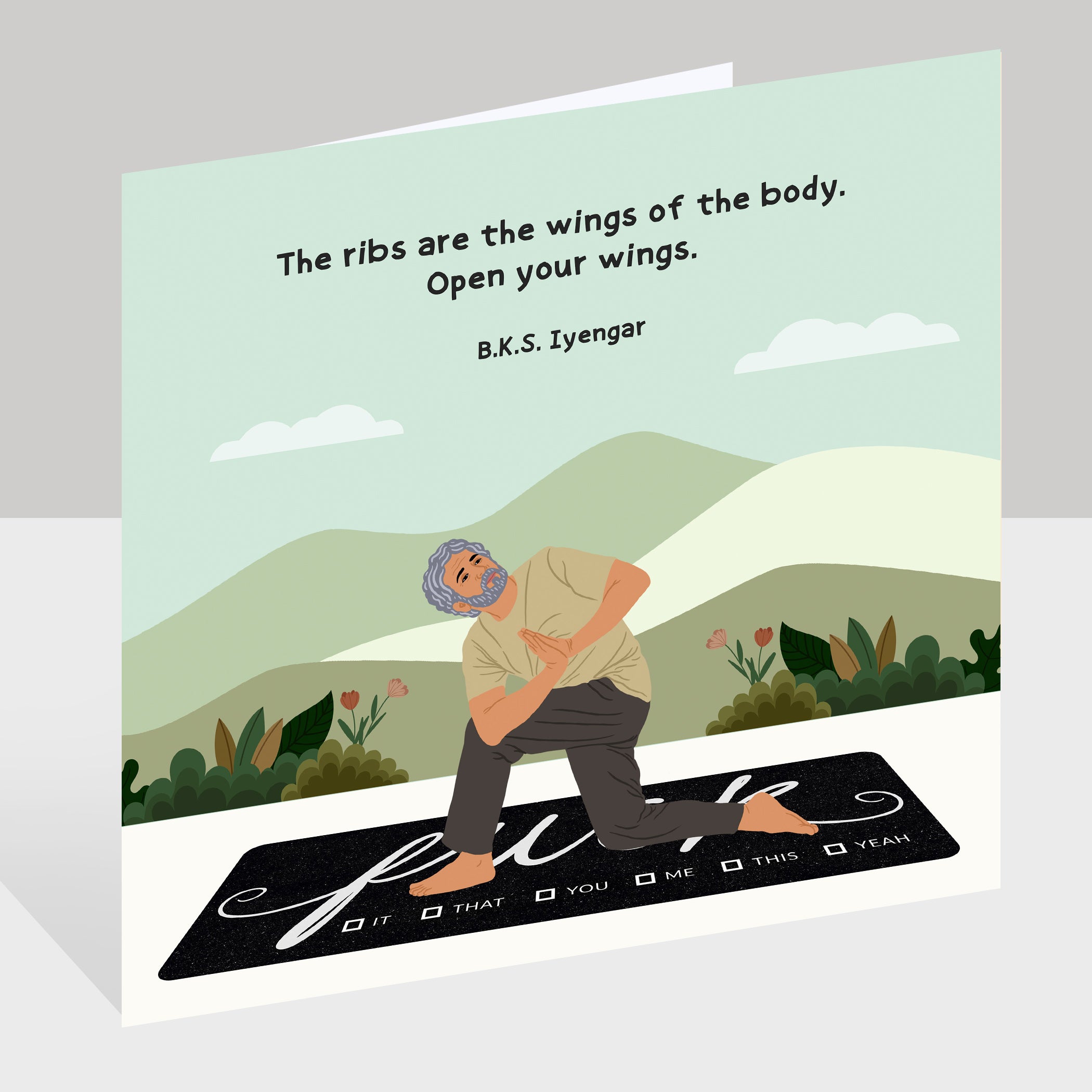 Open Your Wings Doodle Card