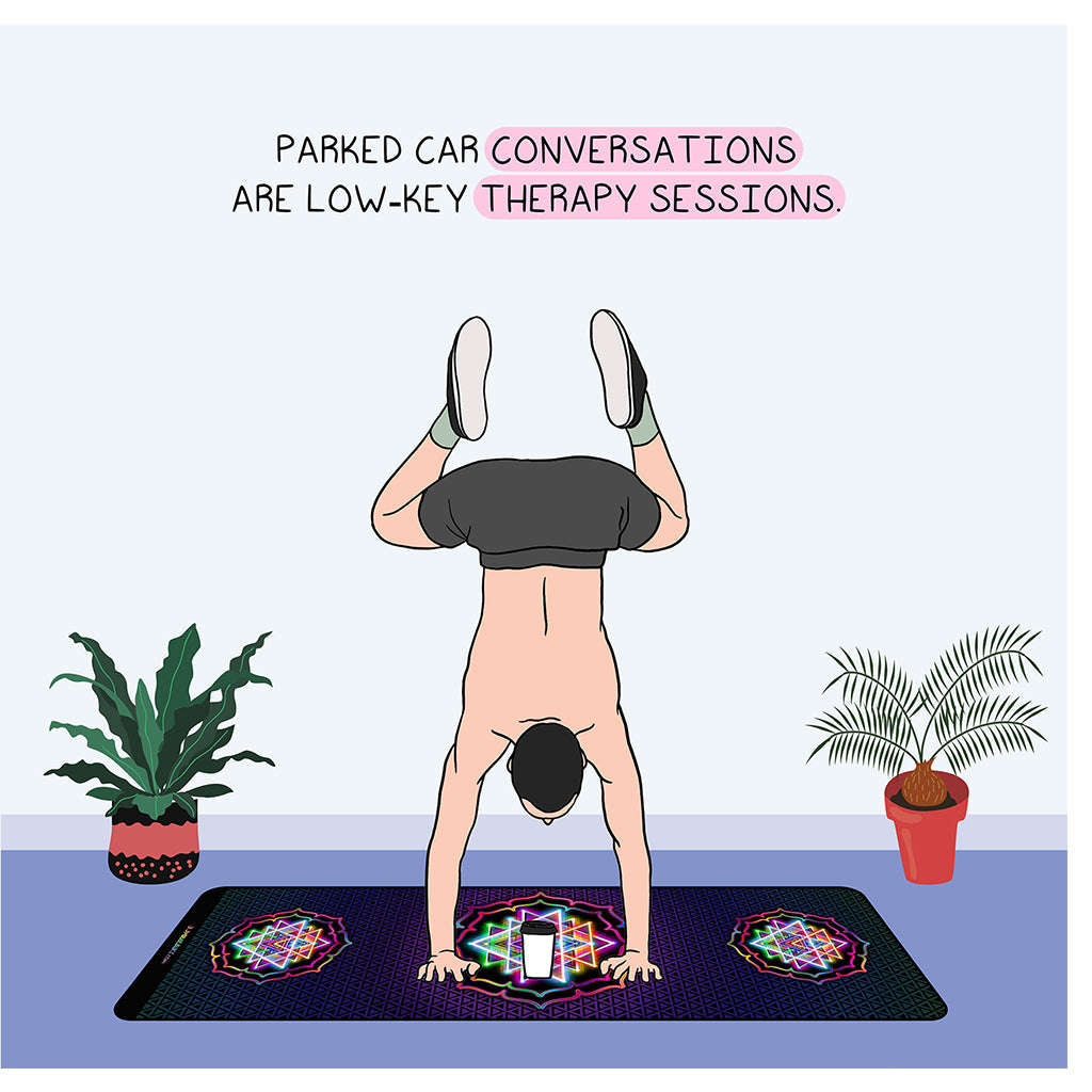 Parked-car conversations Doodle Card