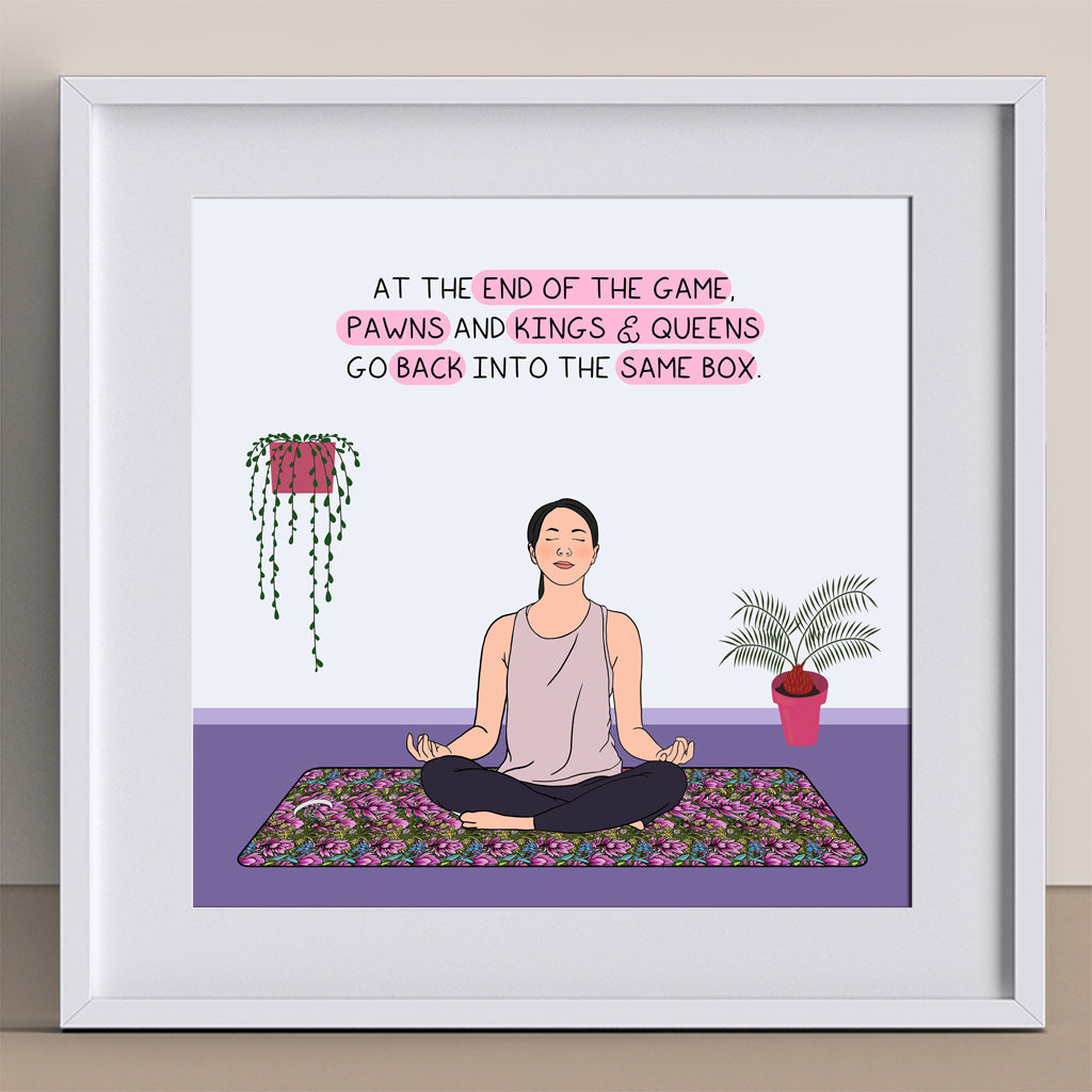 Pawns and kings and queens Doodle Card