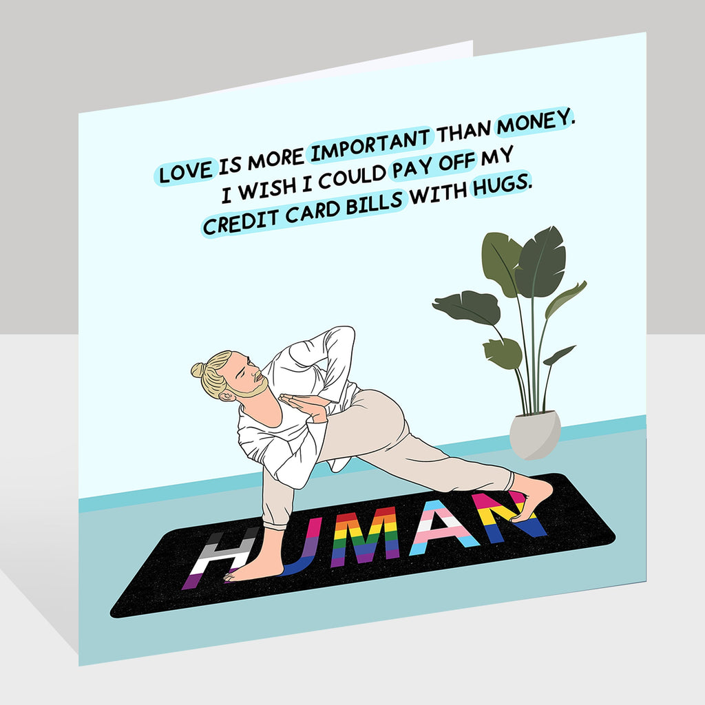 Pay Off My Credit Cards With Hugs Doodle Card