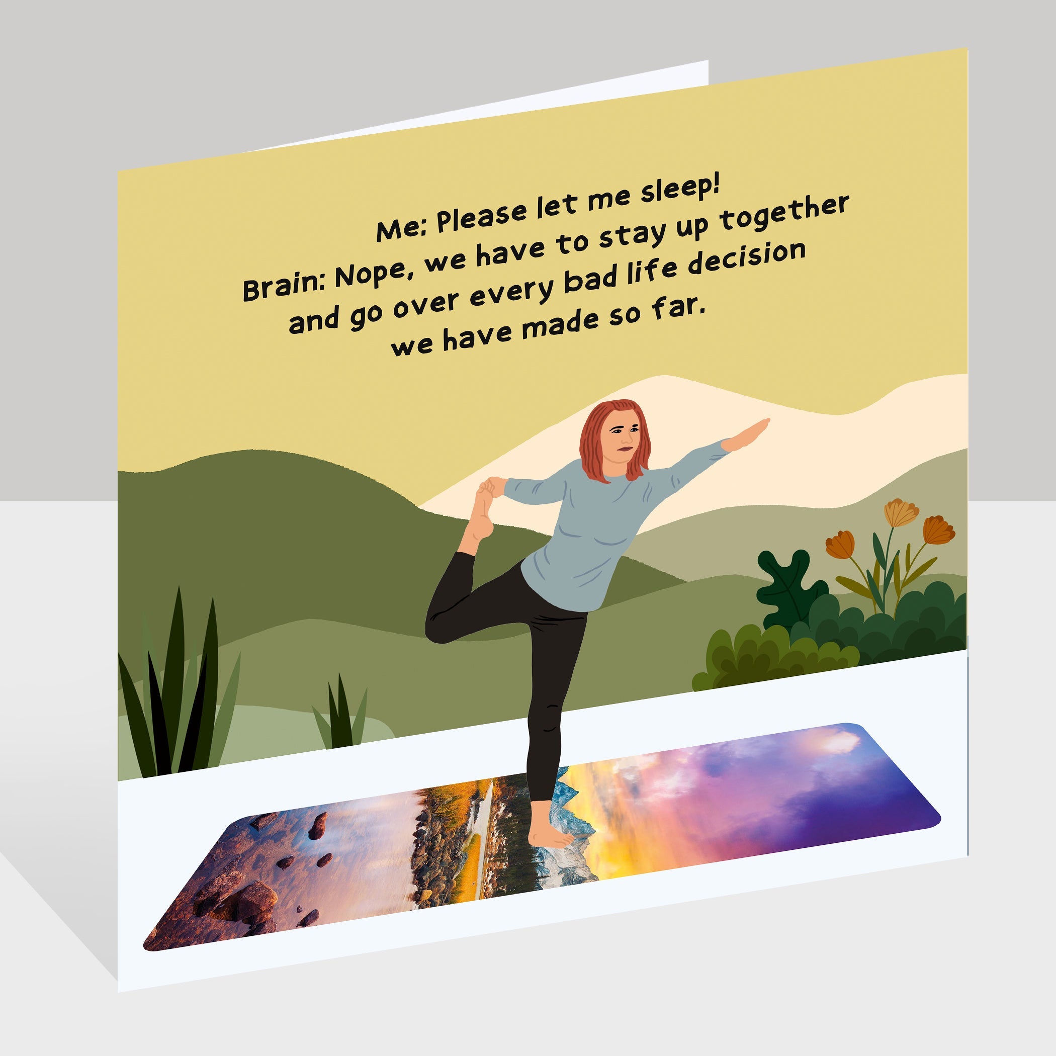 Please Let Me Sleep Doodle Card