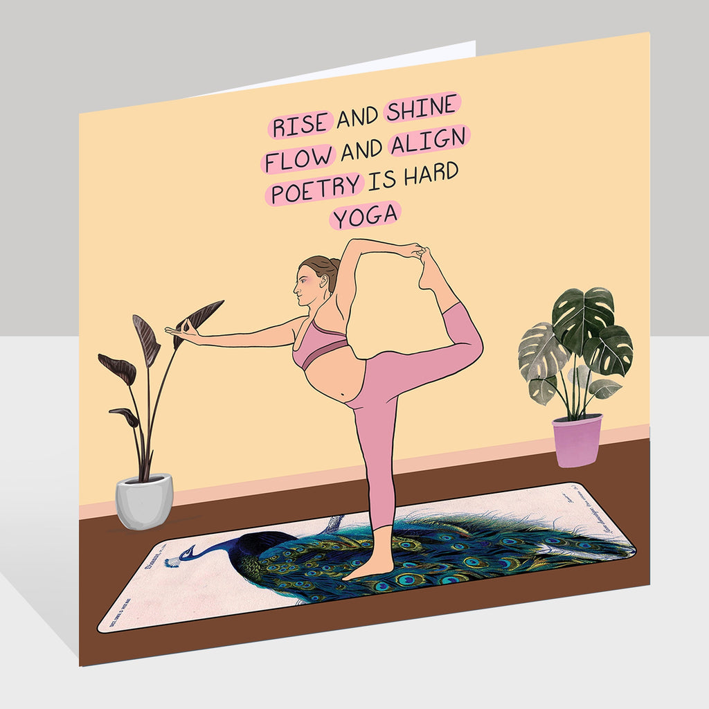 Poetry Yoga Doodle Card
