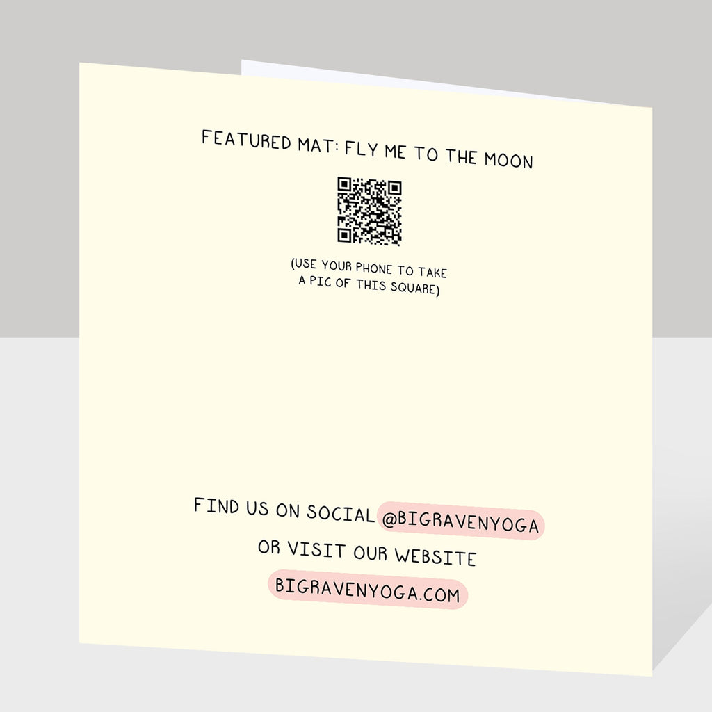 Positive Vibes Only Doodle Card