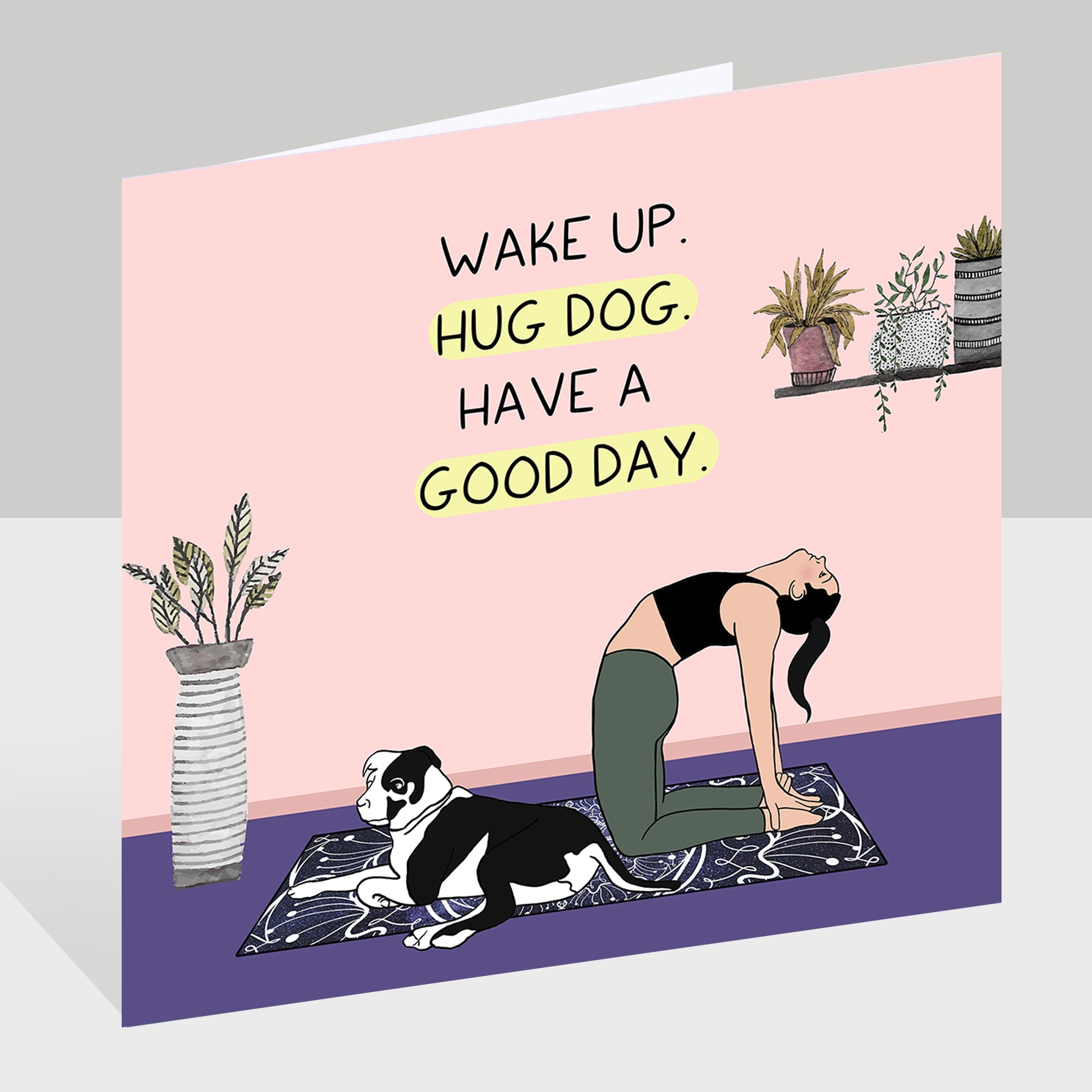 Hug Dog Doodle Card
