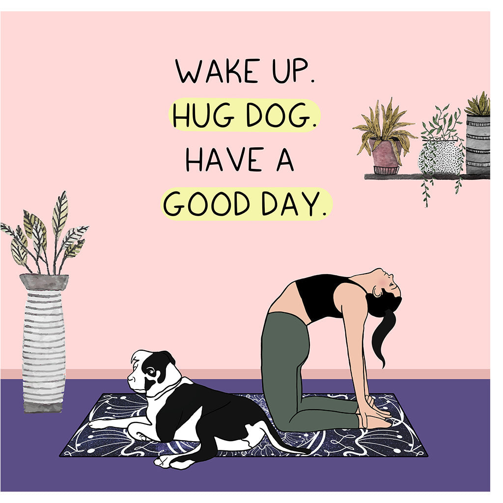 Hug Dog Doodle Card