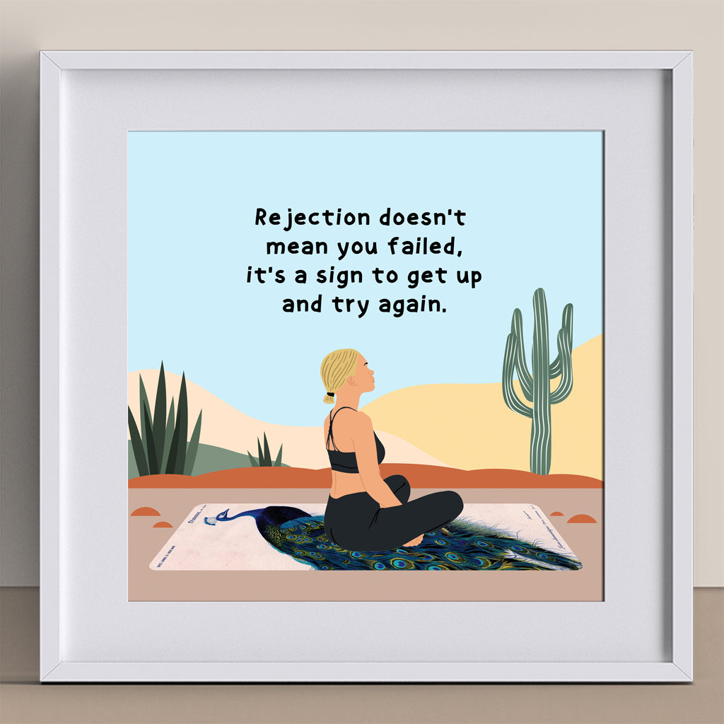 Rejection Doesn't Mean You Failed Doodle Card