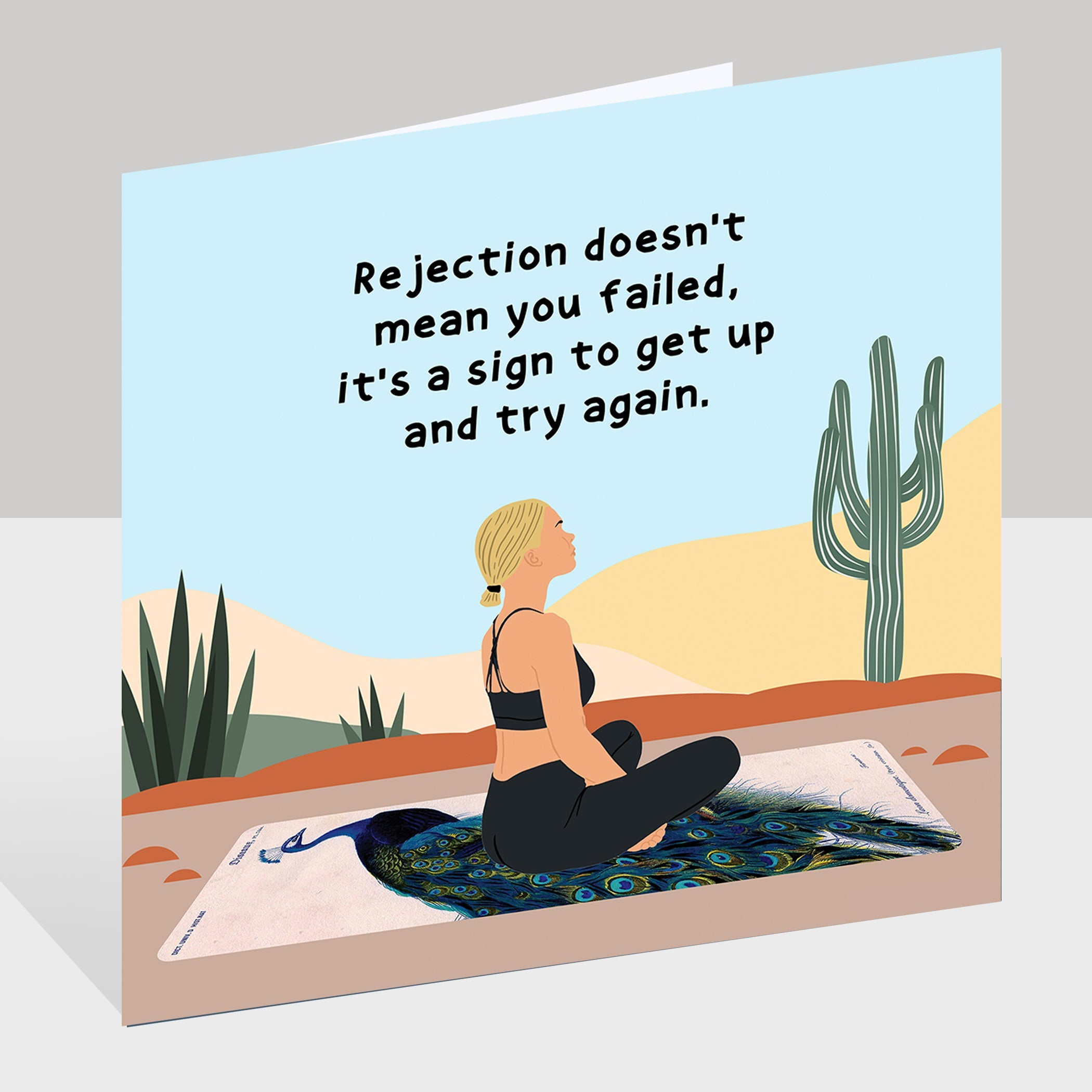 Rejection Doesn't Mean You Failed Doodle Card
