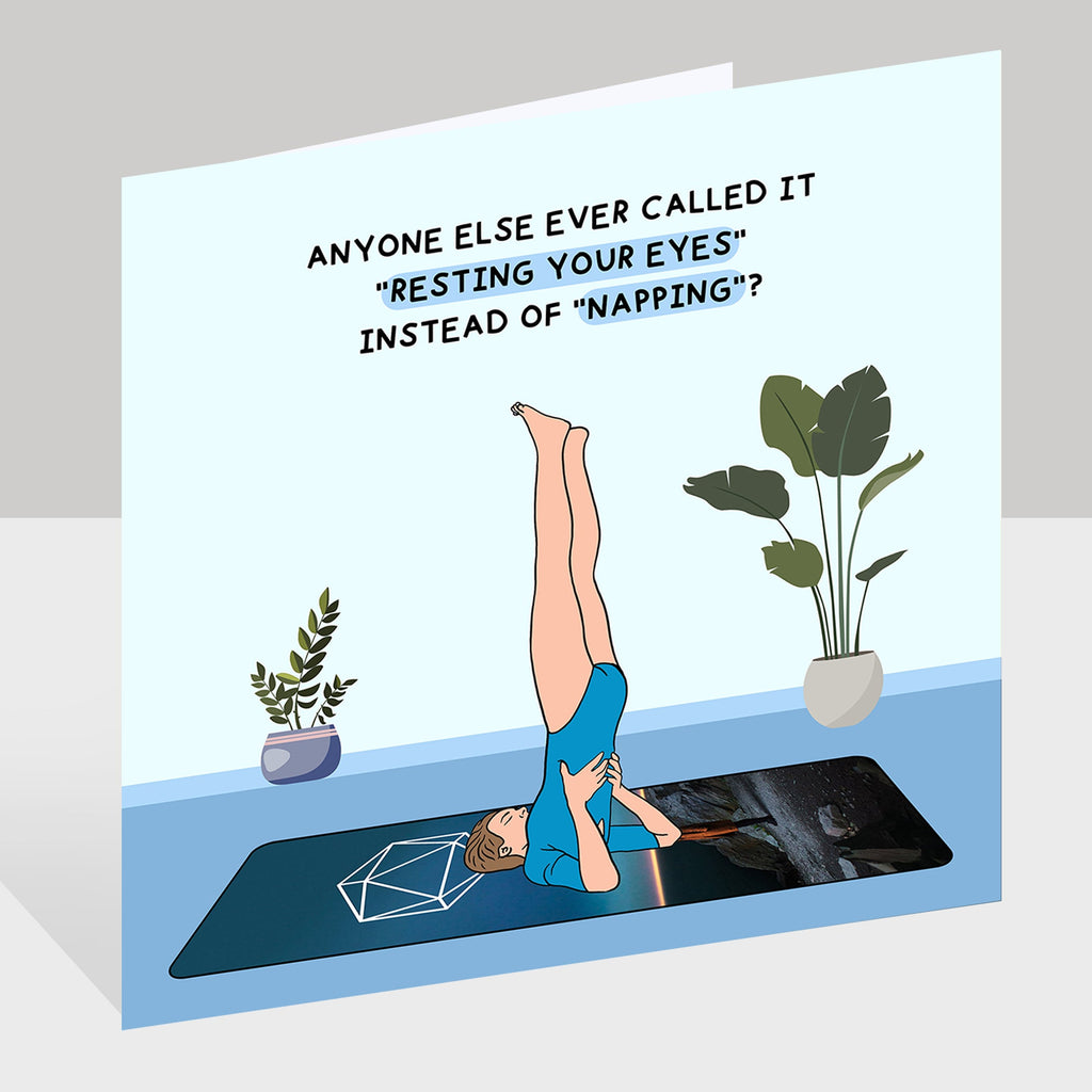 Resting Your Eyes Doodle Card