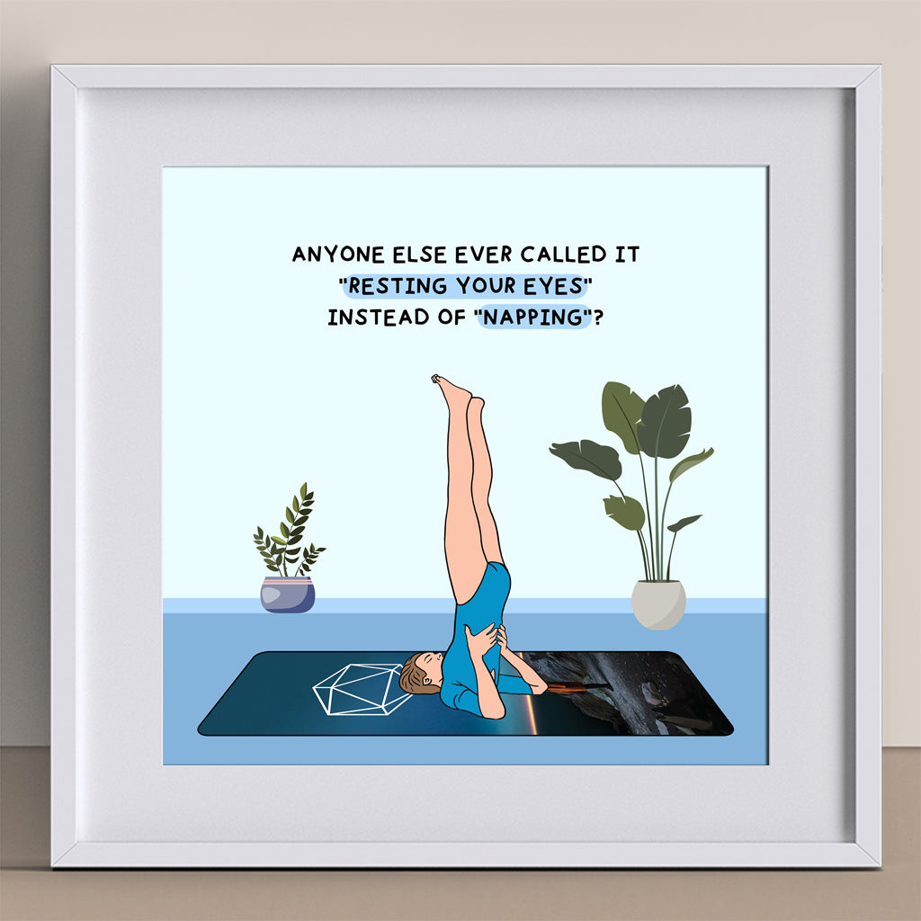 Resting Your Eyes Doodle Card