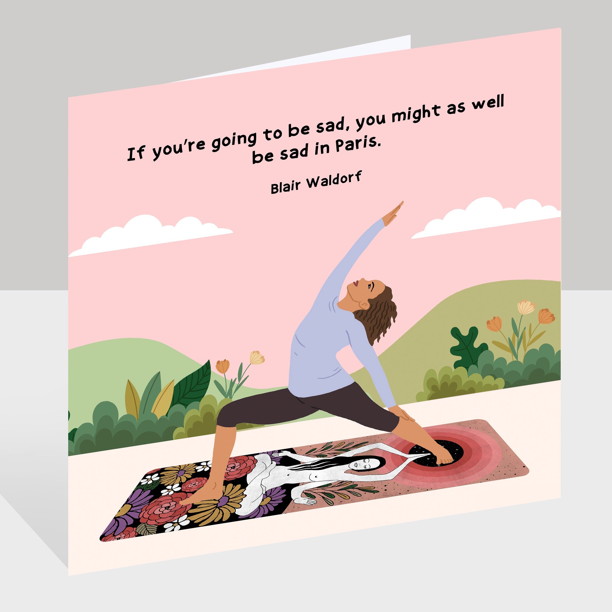 Sad In Paris Doodle Card