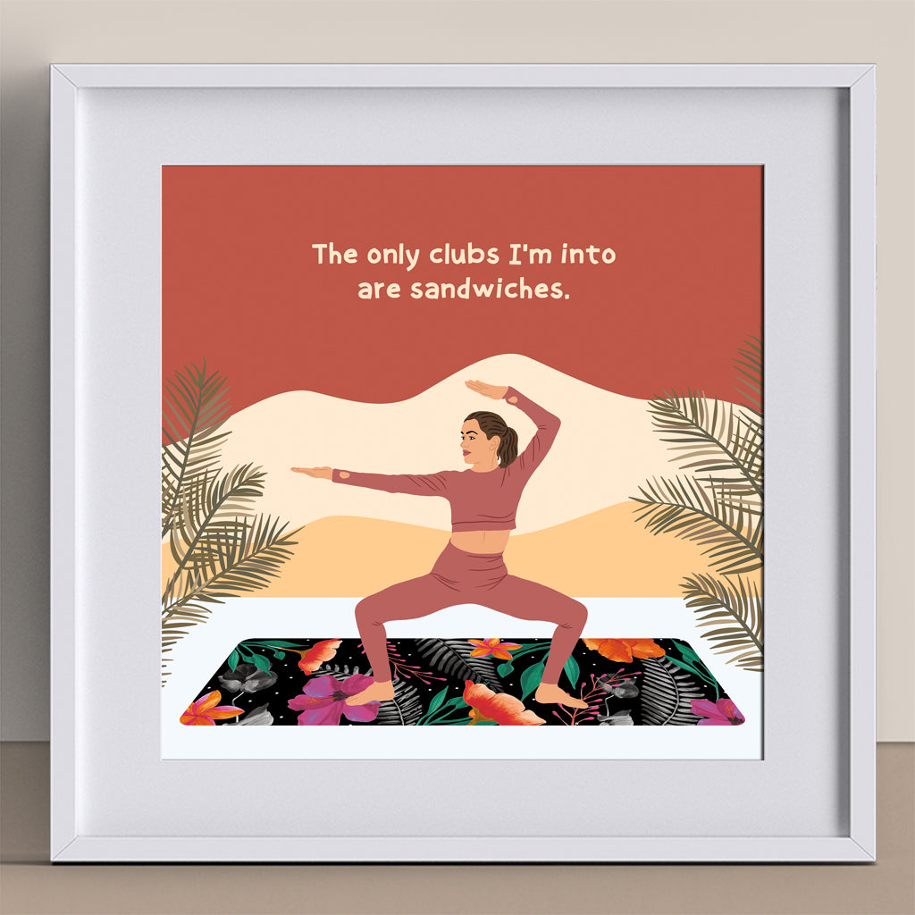 Sandwich Club Doodle Card