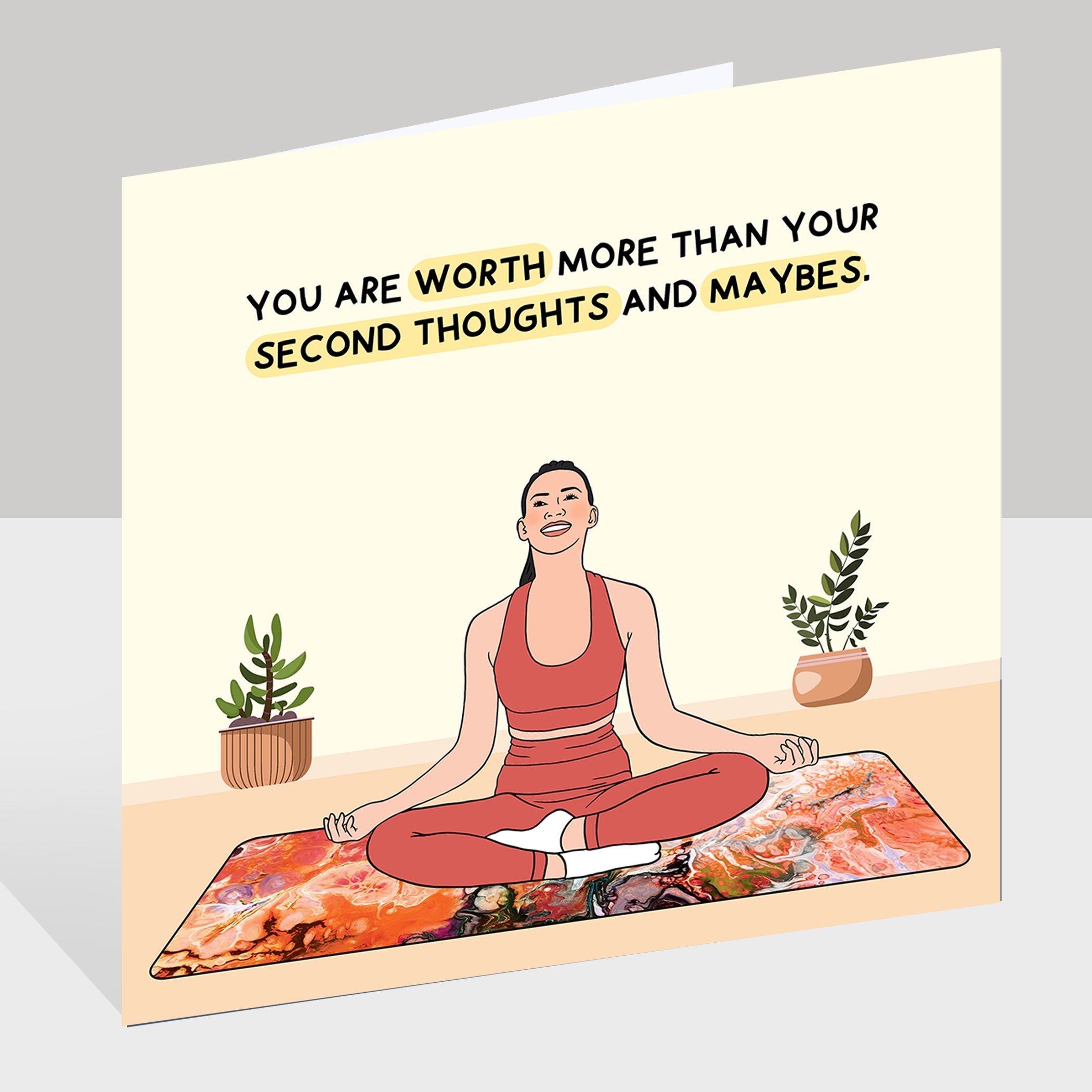 Second Thoughts And Maybes Doodle Card