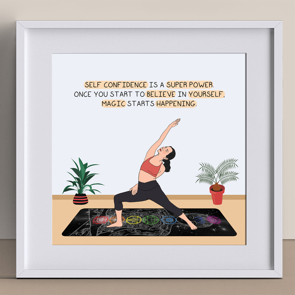 Self confidence is superpower Doodle Card