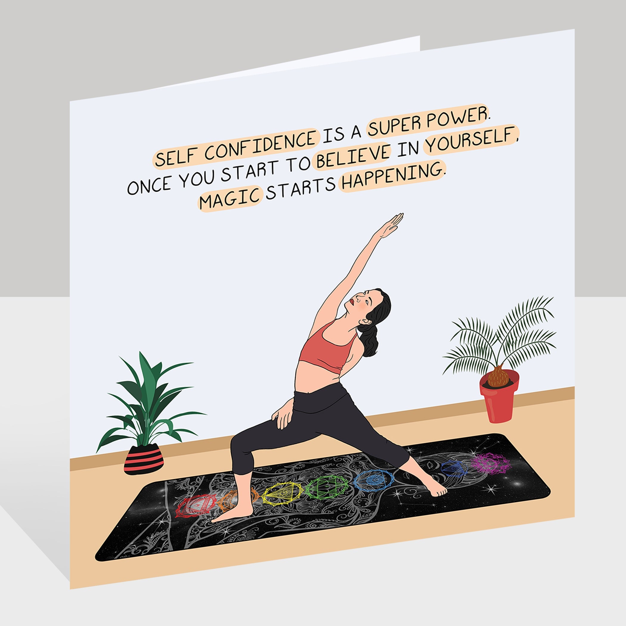 Self confidence is superpower Doodle Card