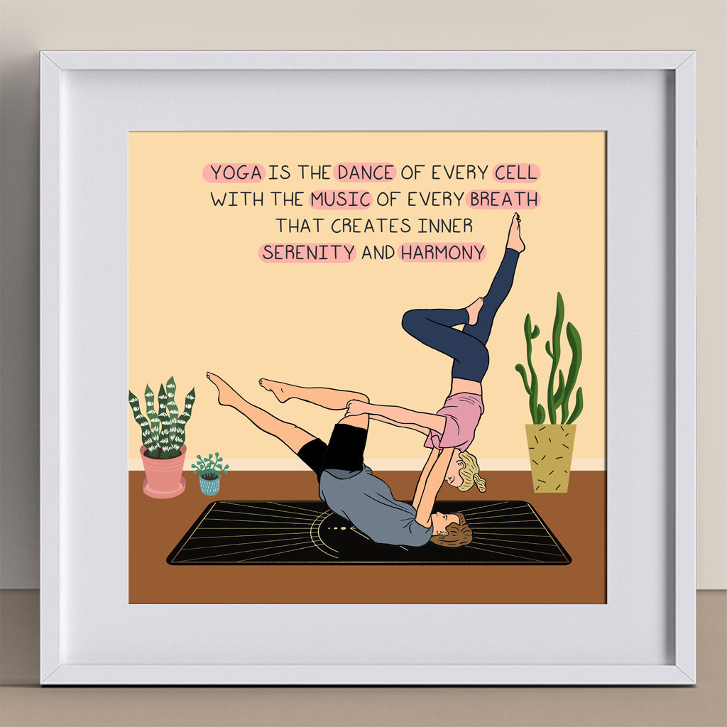 Serenity And Harmony Doodle Card