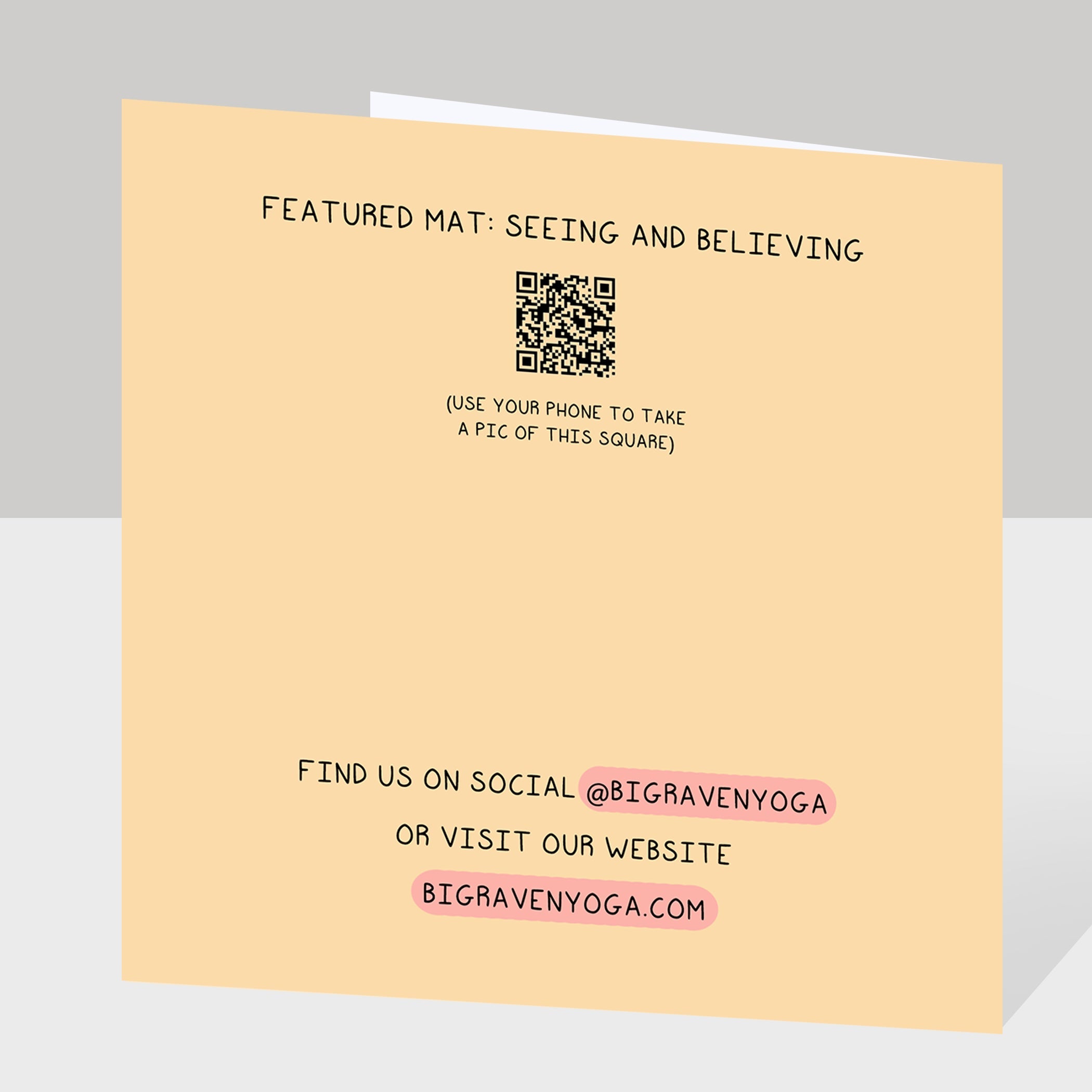 Serenity And Harmony Doodle Card