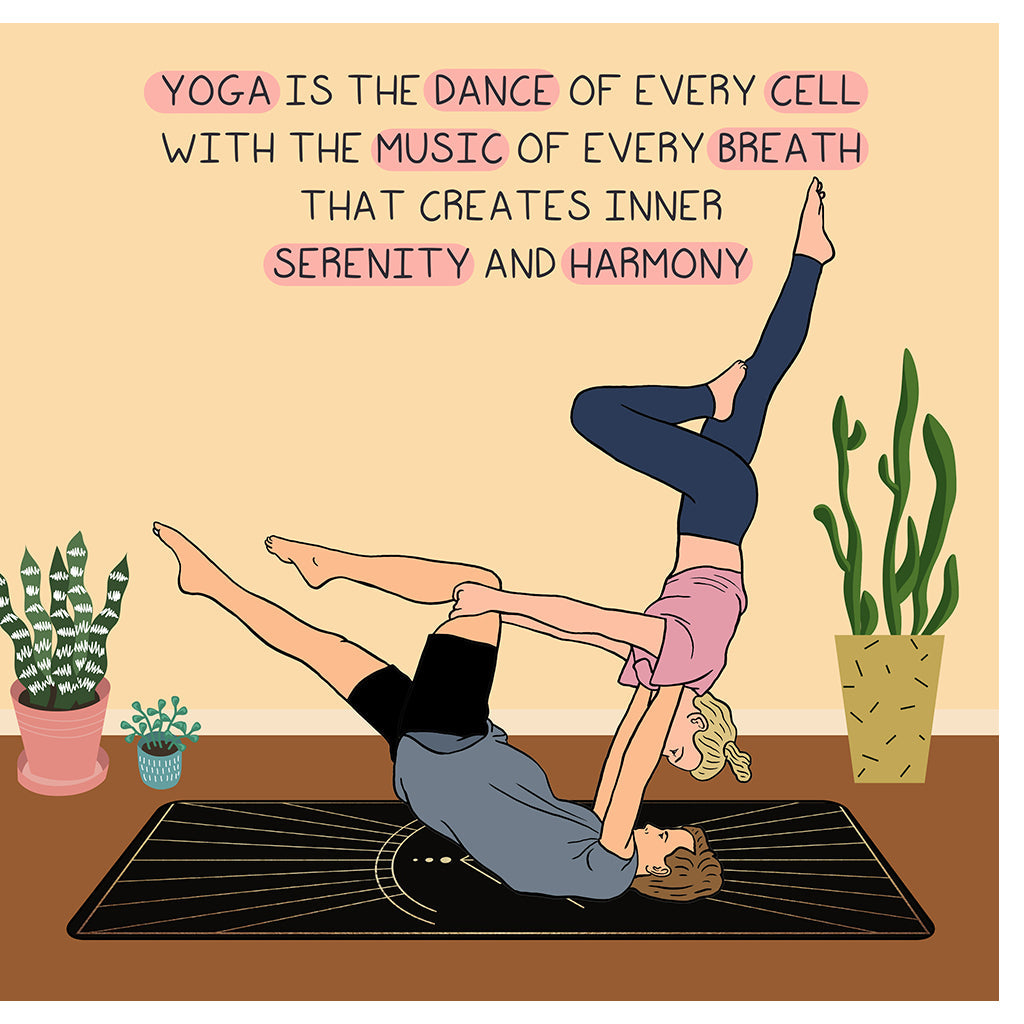 Serenity And Harmony Doodle Card