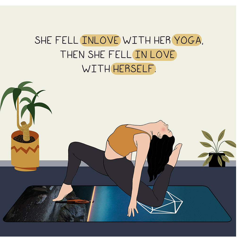 She Fell Inlove Doodle Card