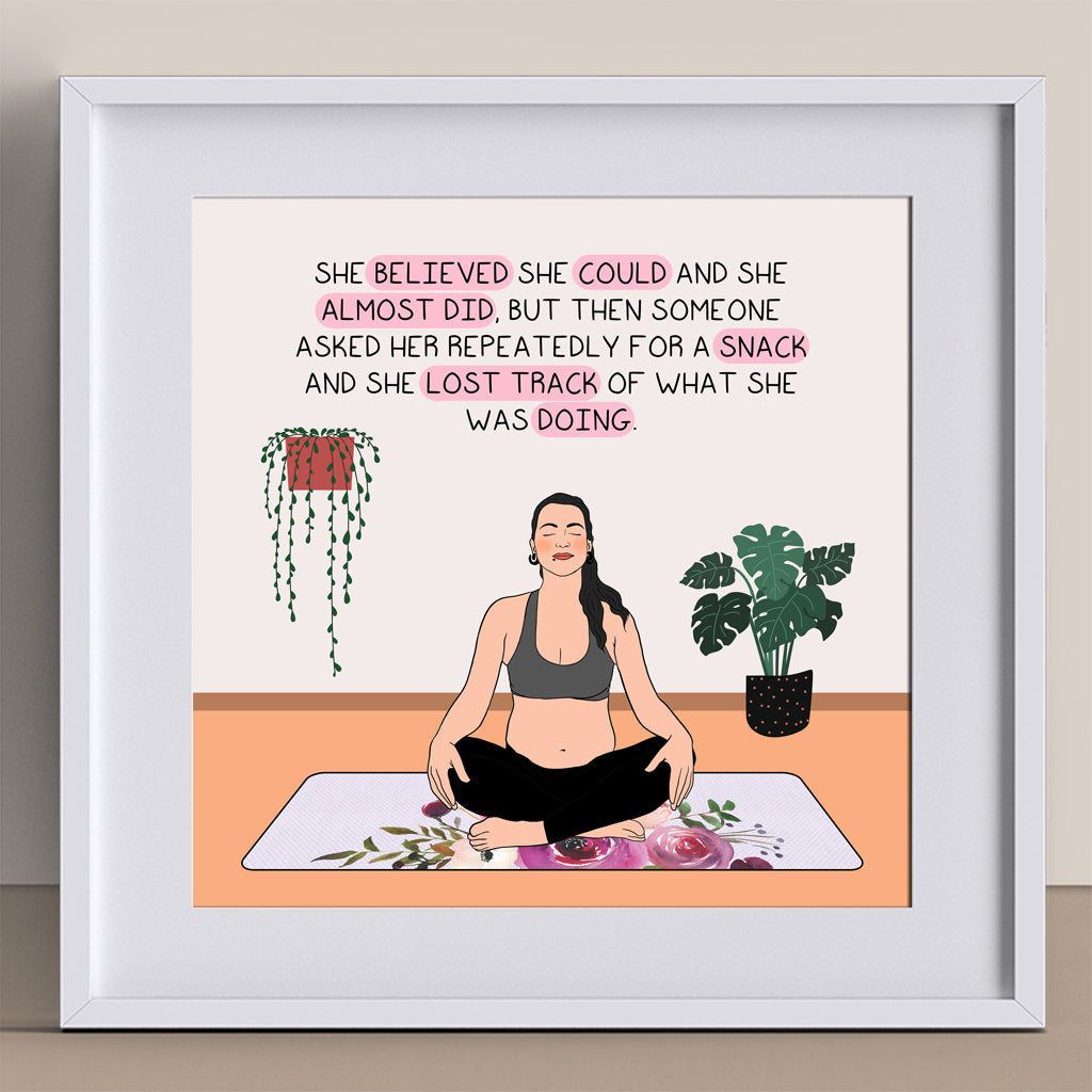 She believed she could Doodle Card