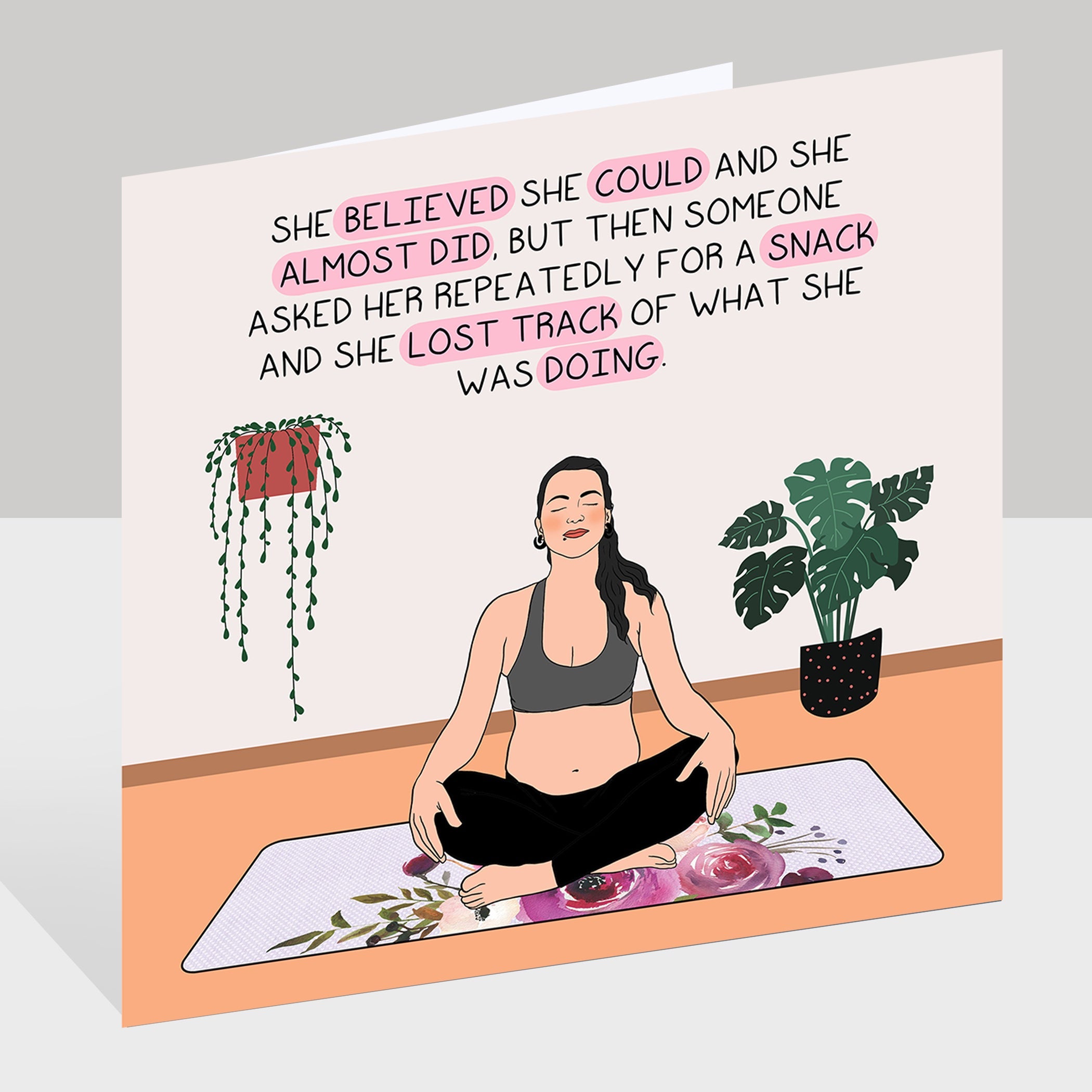 She believed she could Doodle Card