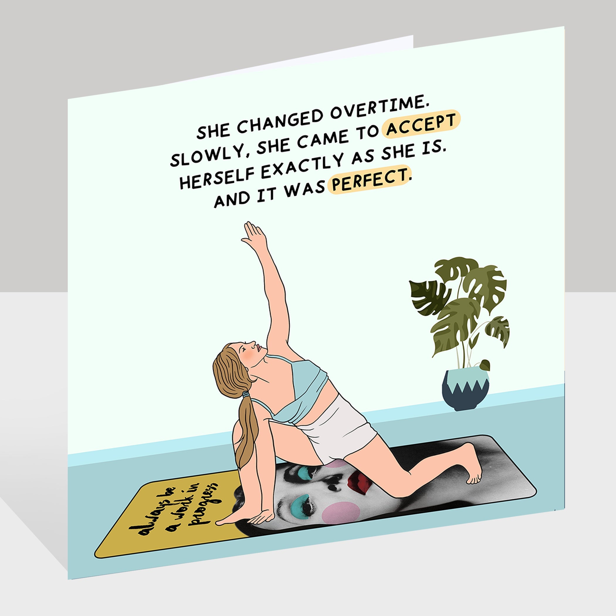 She Changed Overtime Doodle Card