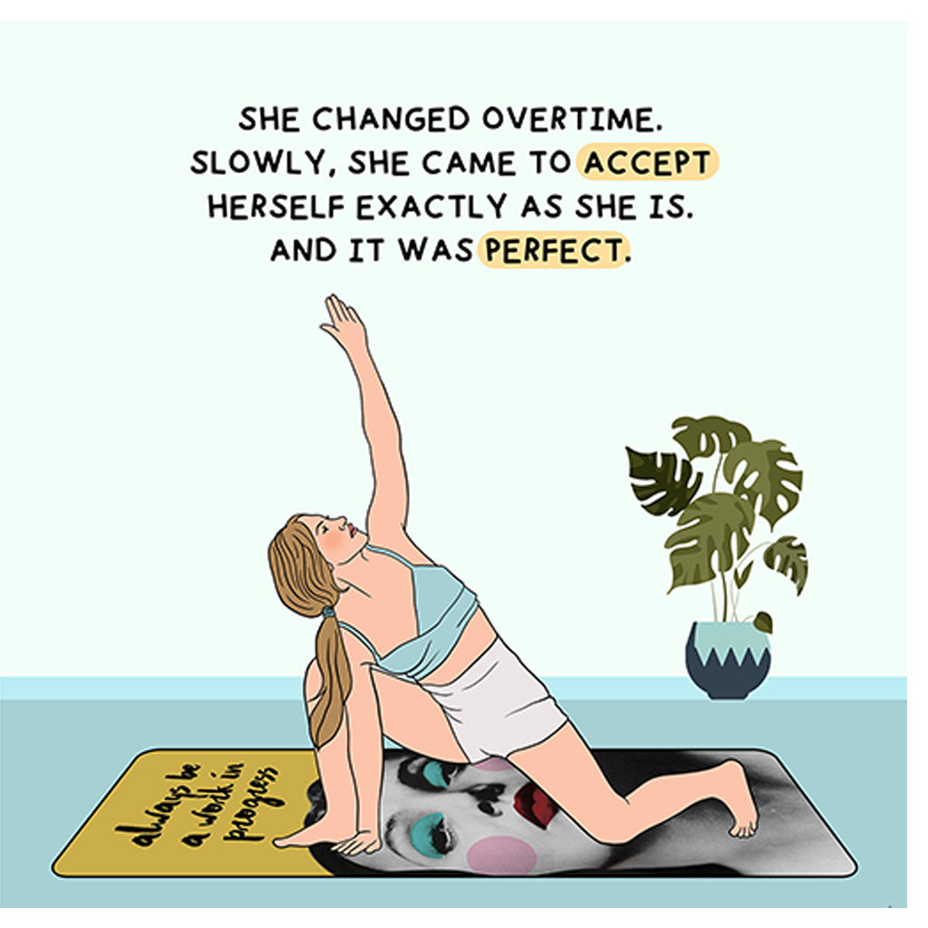 She Changed Overtime Doodle Card