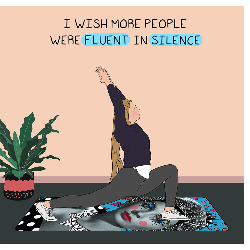 Fluent In Silence Doodle Card