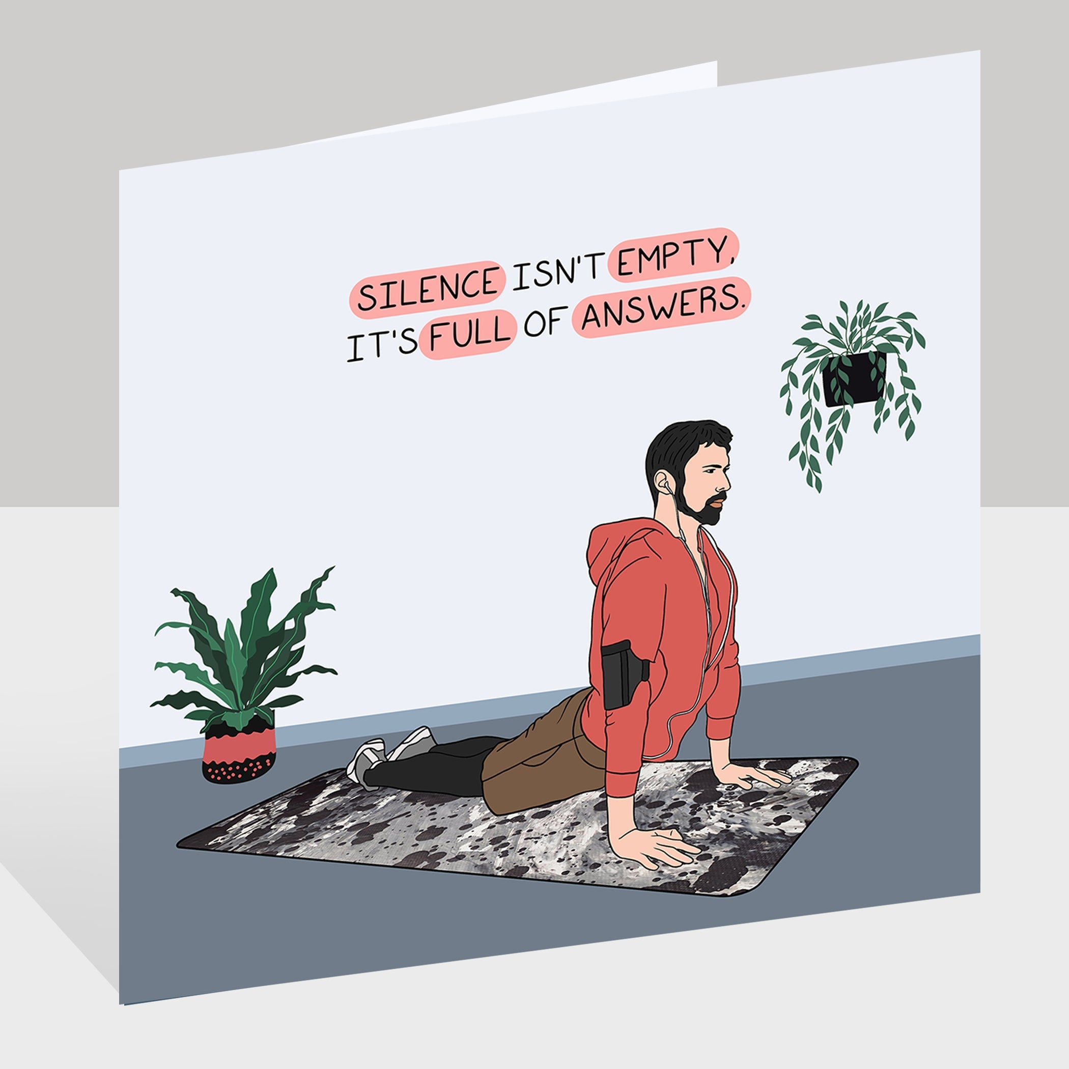 Silence Isn't Empty Doodle Card