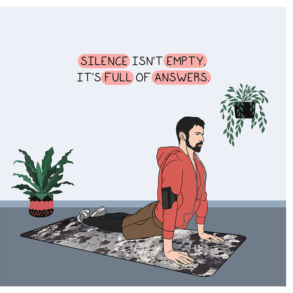 Silence Isn't Empty Doodle Card