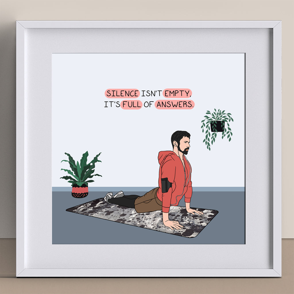 Silence Isn't Empty Doodle Card