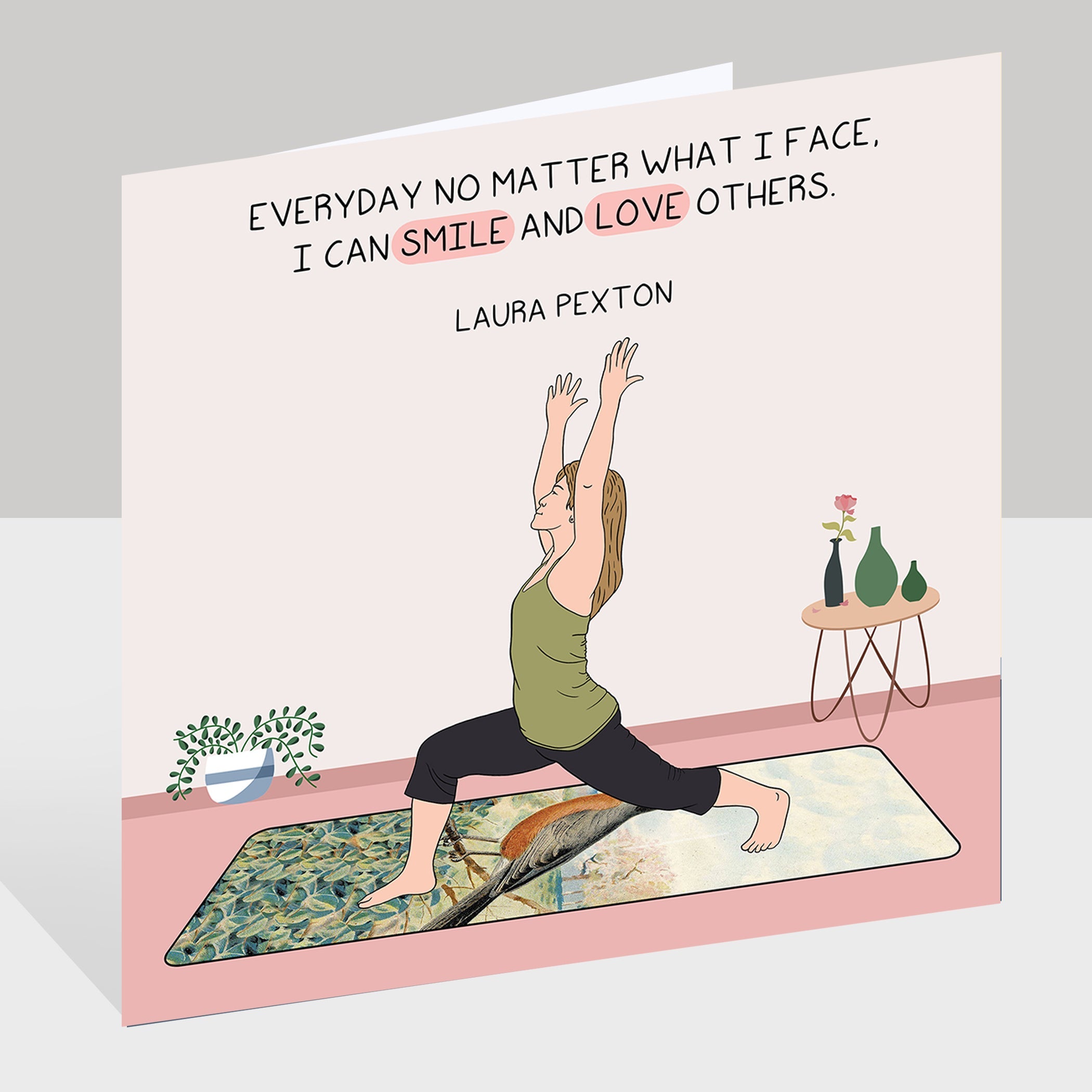 Smile and love others Doodle Card