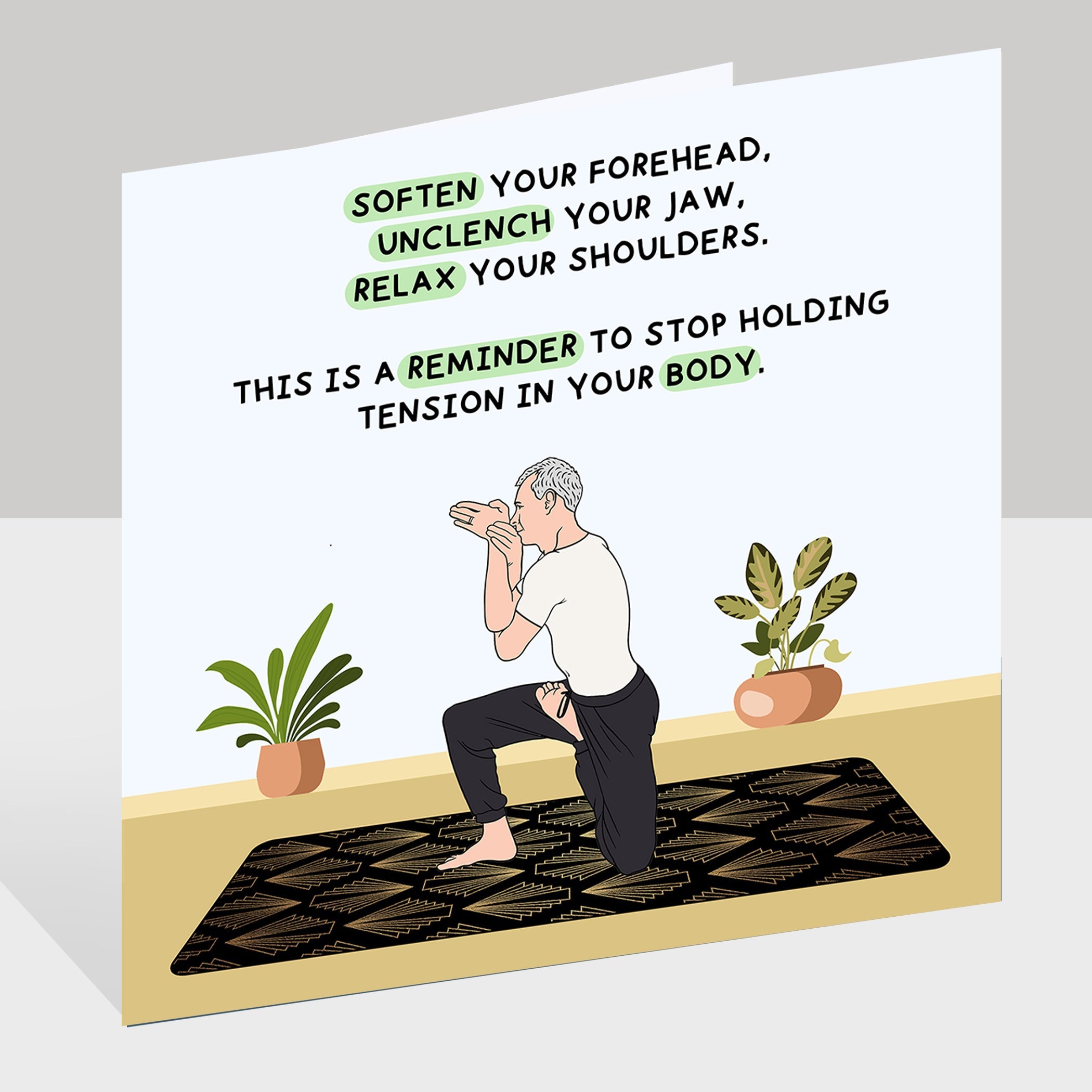 Soften Your Forehead Doodle Card