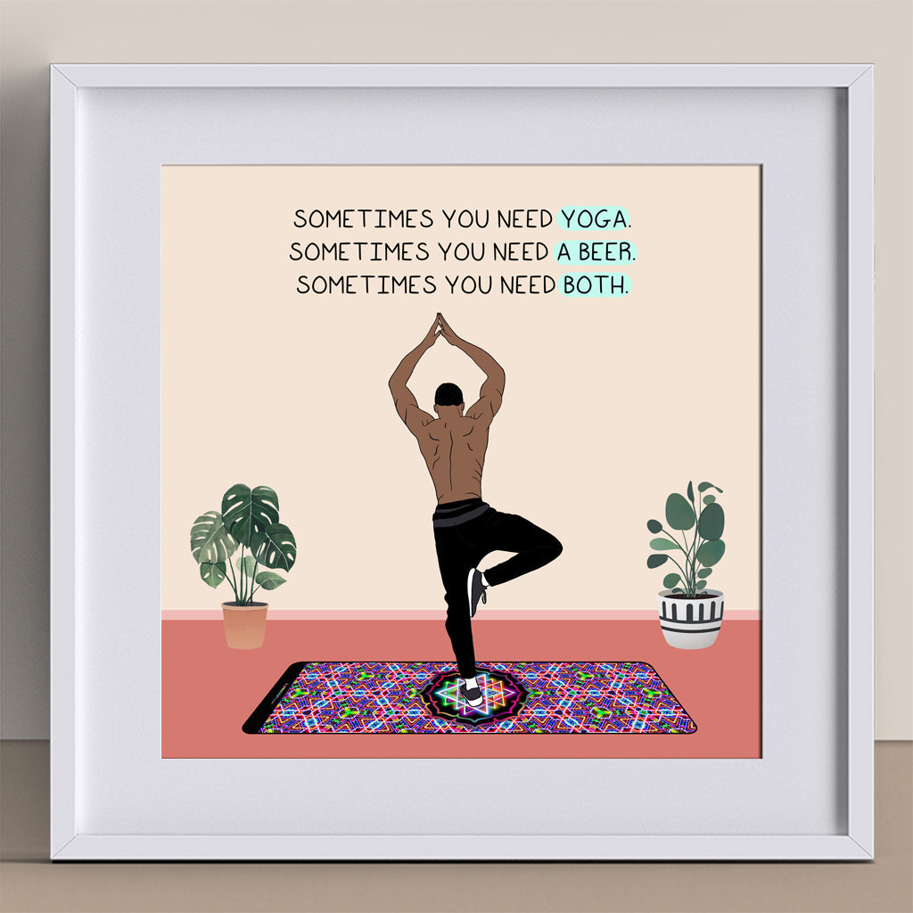 Sometimes You Need Yoga Doodle Card