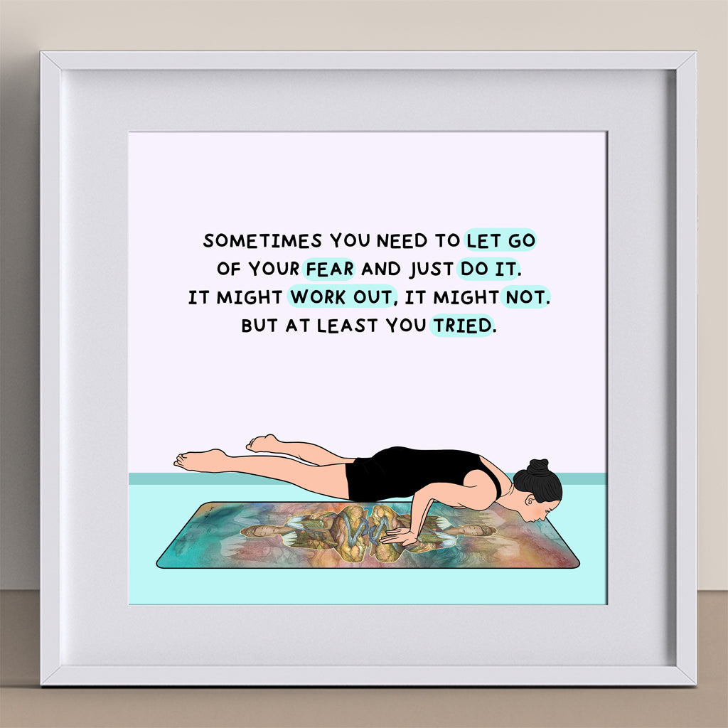 Sometimes You Need To Let Go Doodle Card