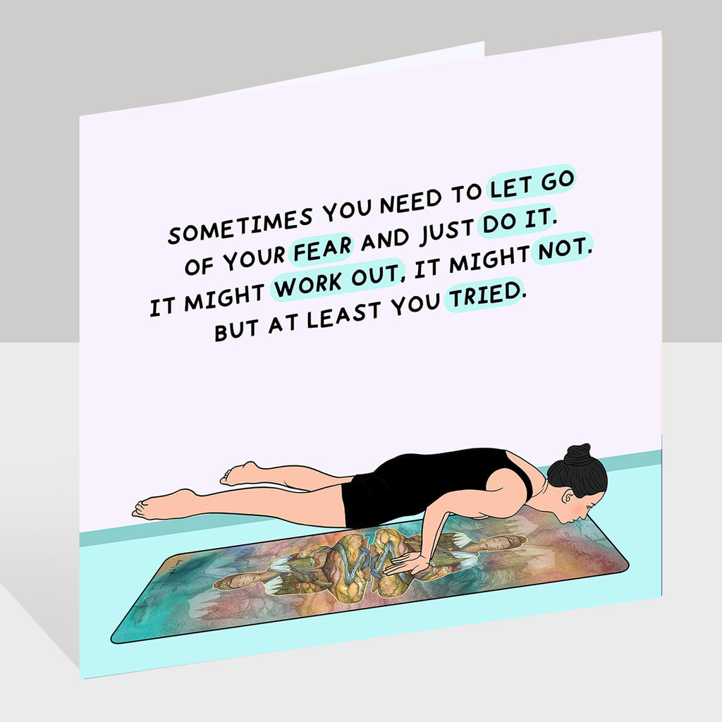 Sometimes You Need To Let Go Doodle Card