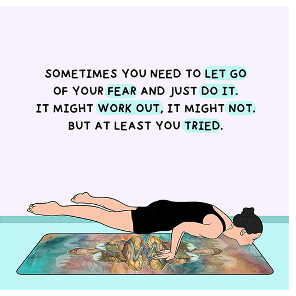 Sometimes You Need To Let Go Doodle Card