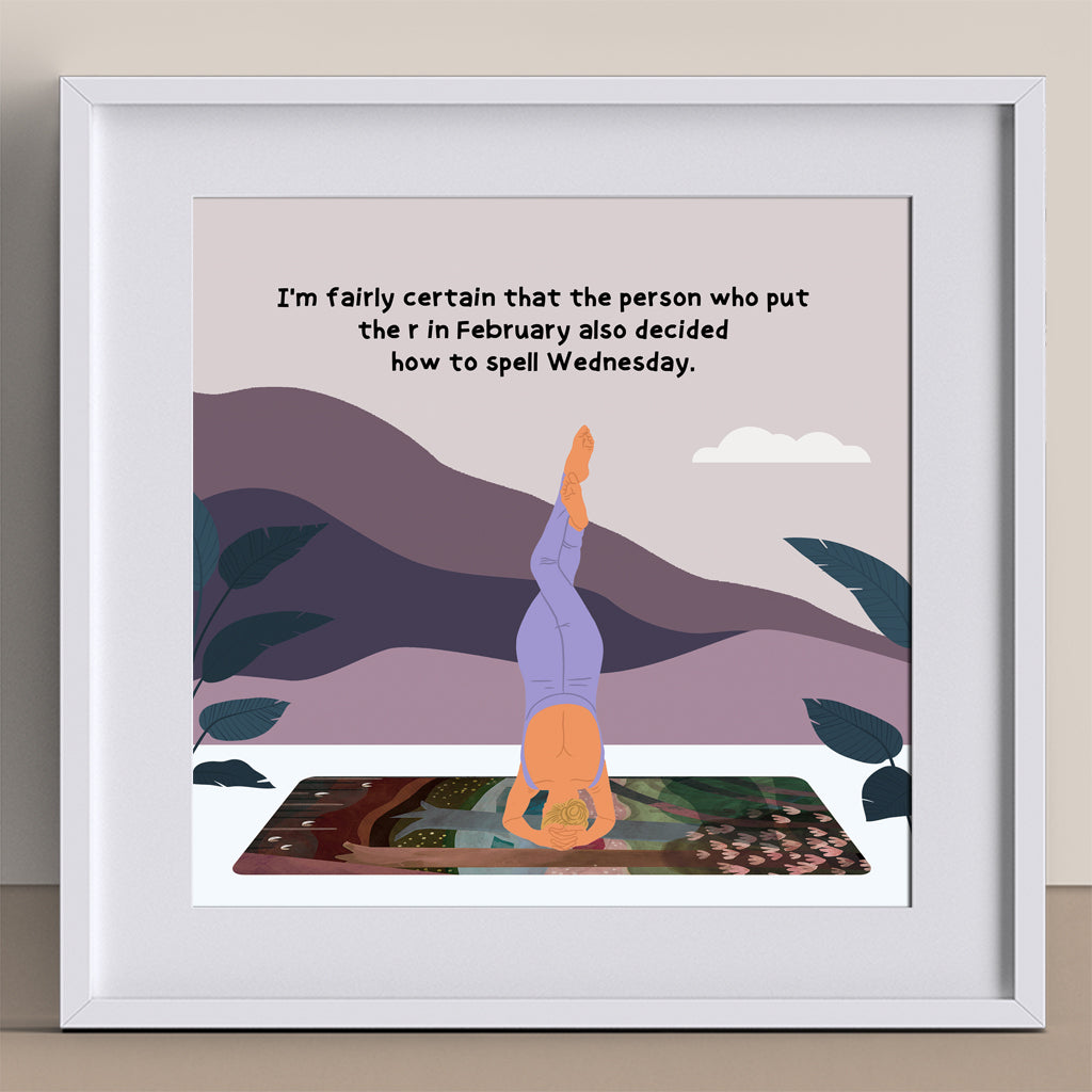 Spell Wednesday Doodle Card