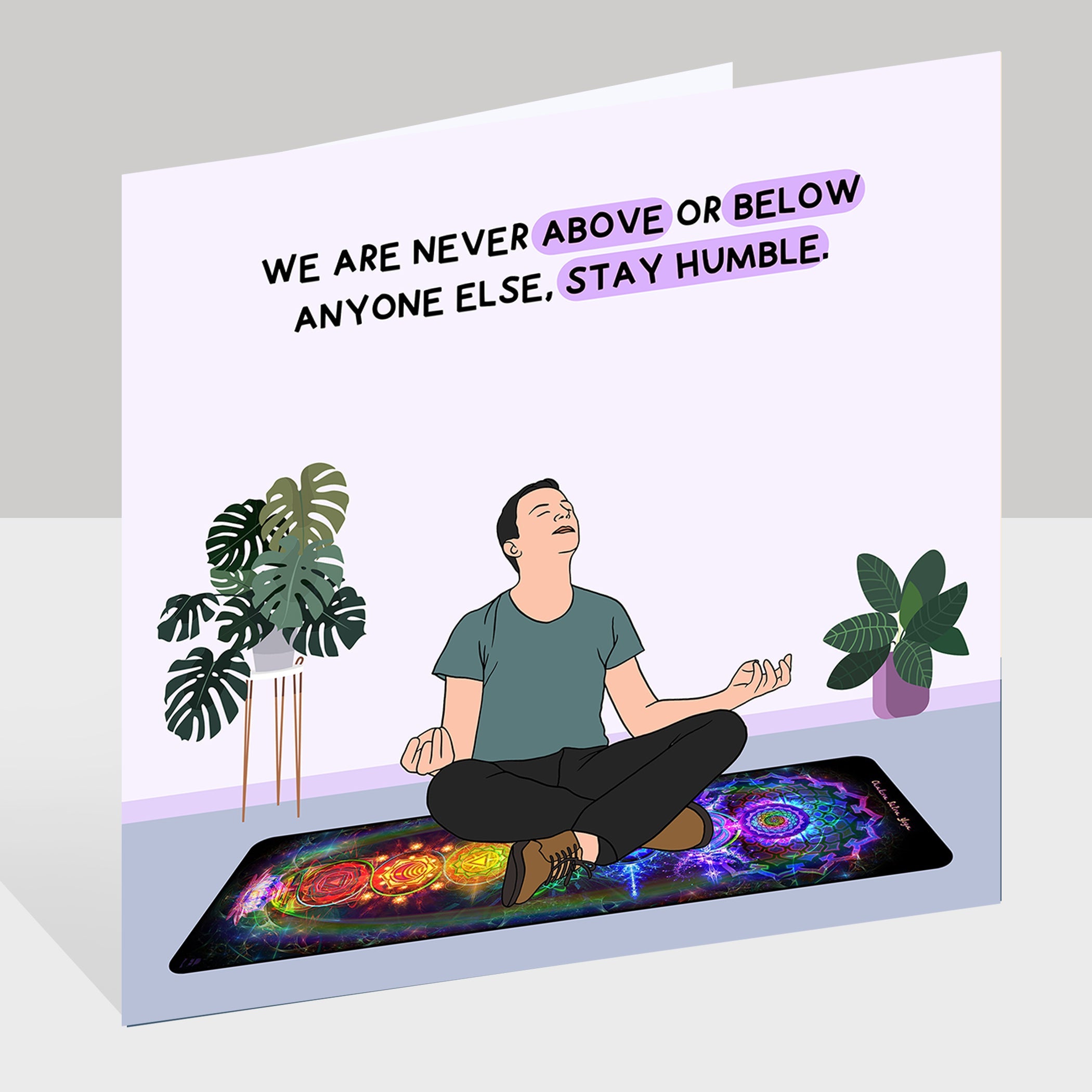 Stay Humble Doodle Card