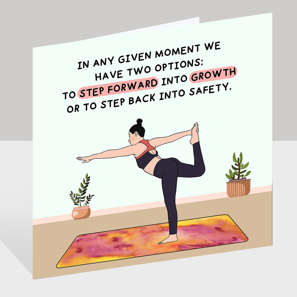 Step Forward Into Growth Doodle Card