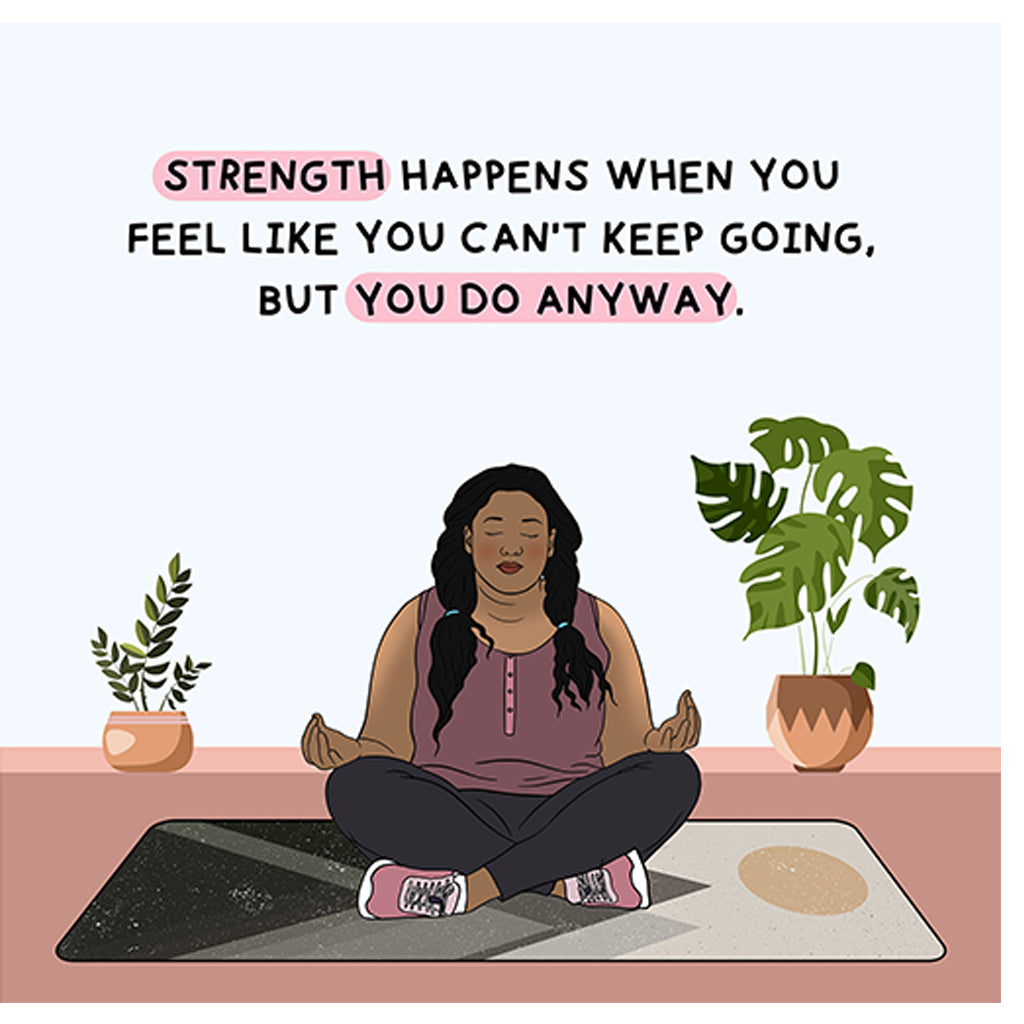 Strength Happens Doodle Card