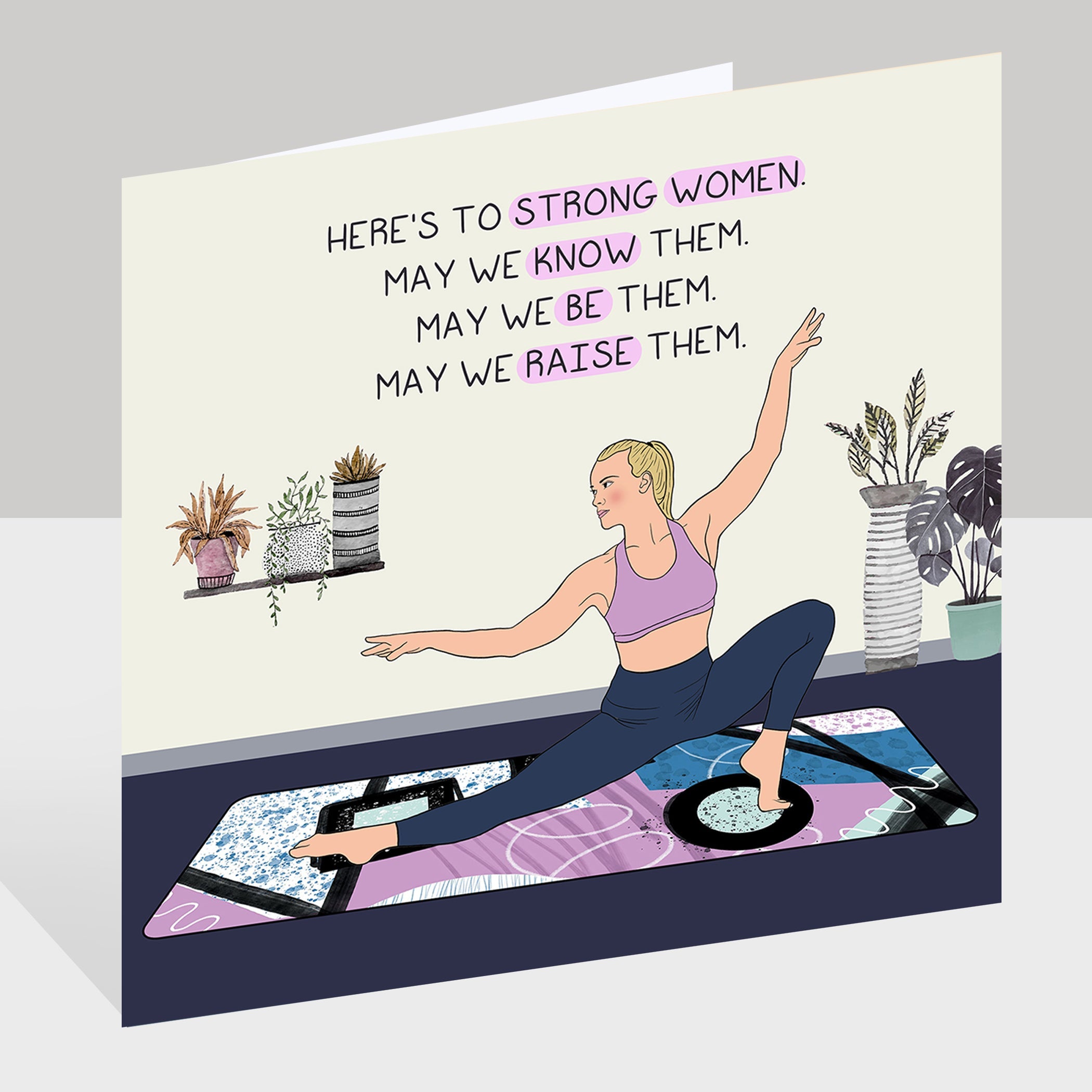 Strong Women Doodle Card
