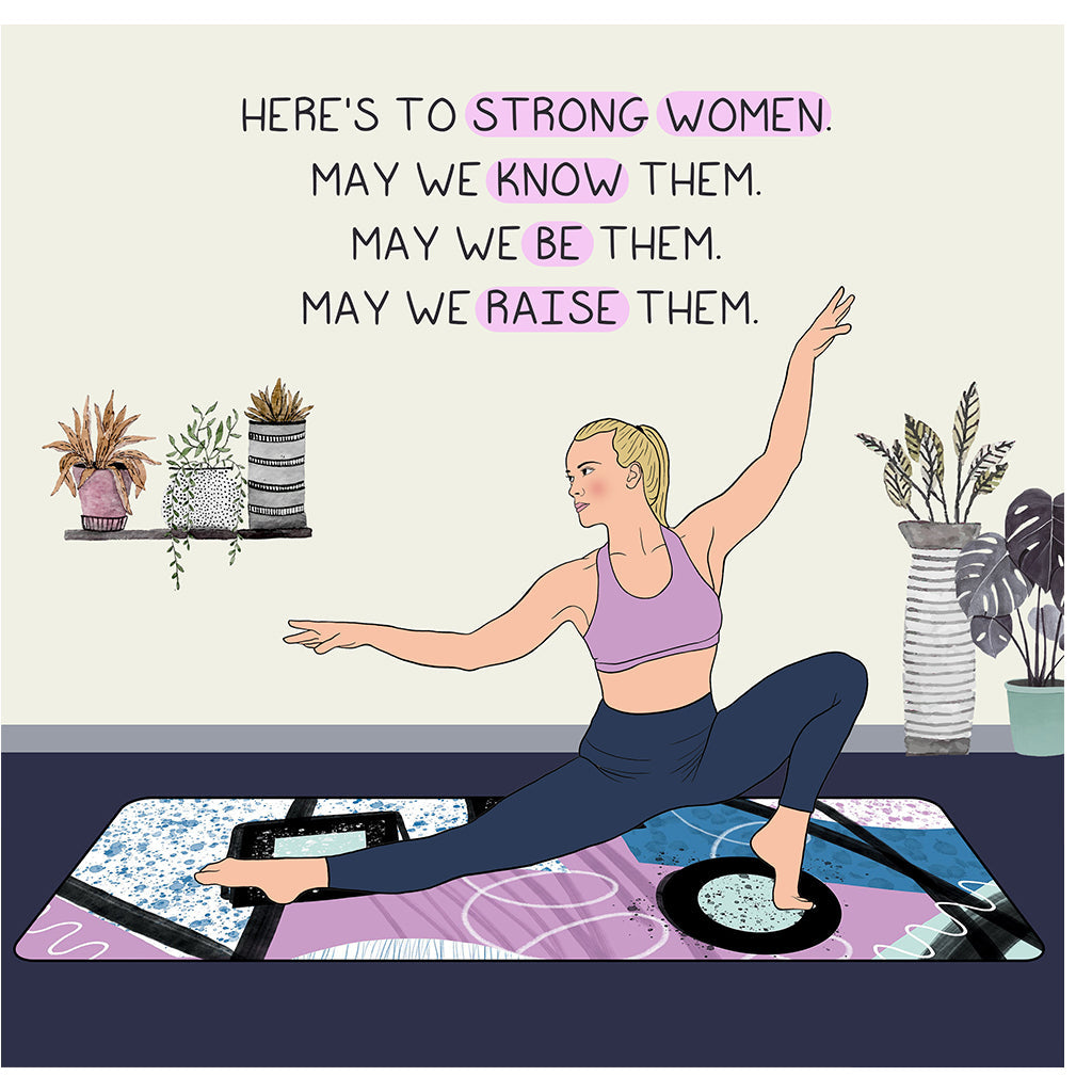 Strong Women Doodle Card