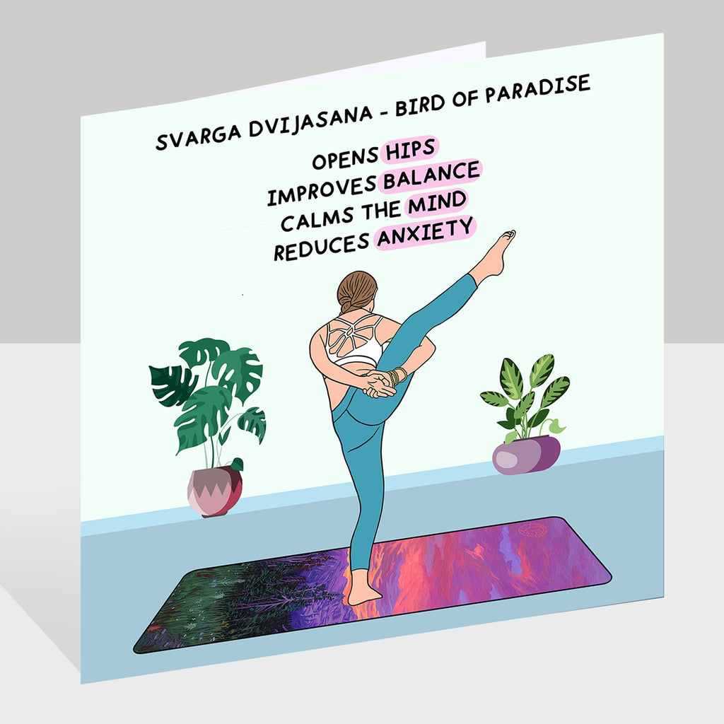 Svarga Dvijasana Doodle Card