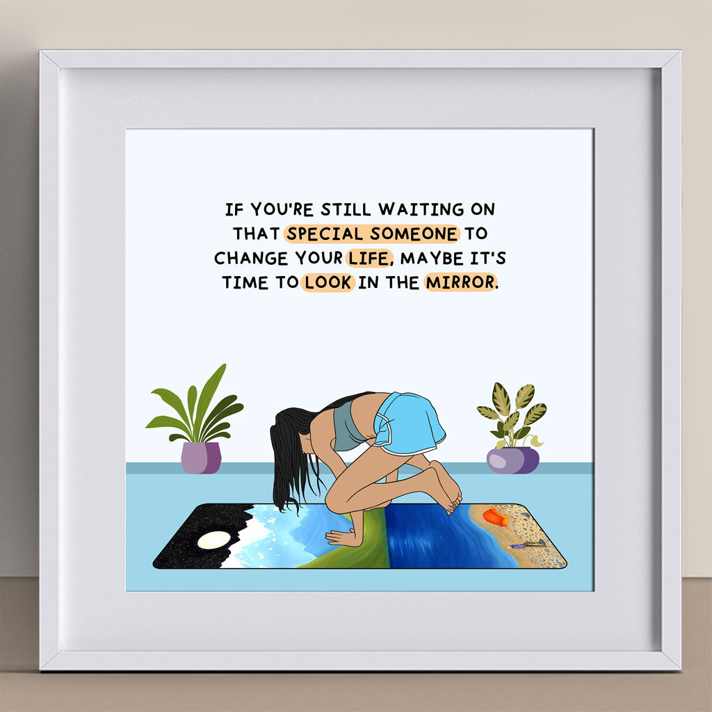 Take A Look In The Mirror Doodle Card