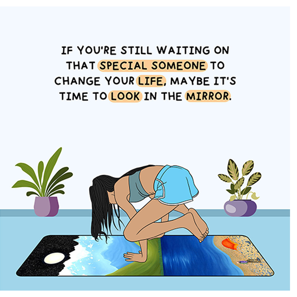 Take A Look In The Mirror Doodle Card