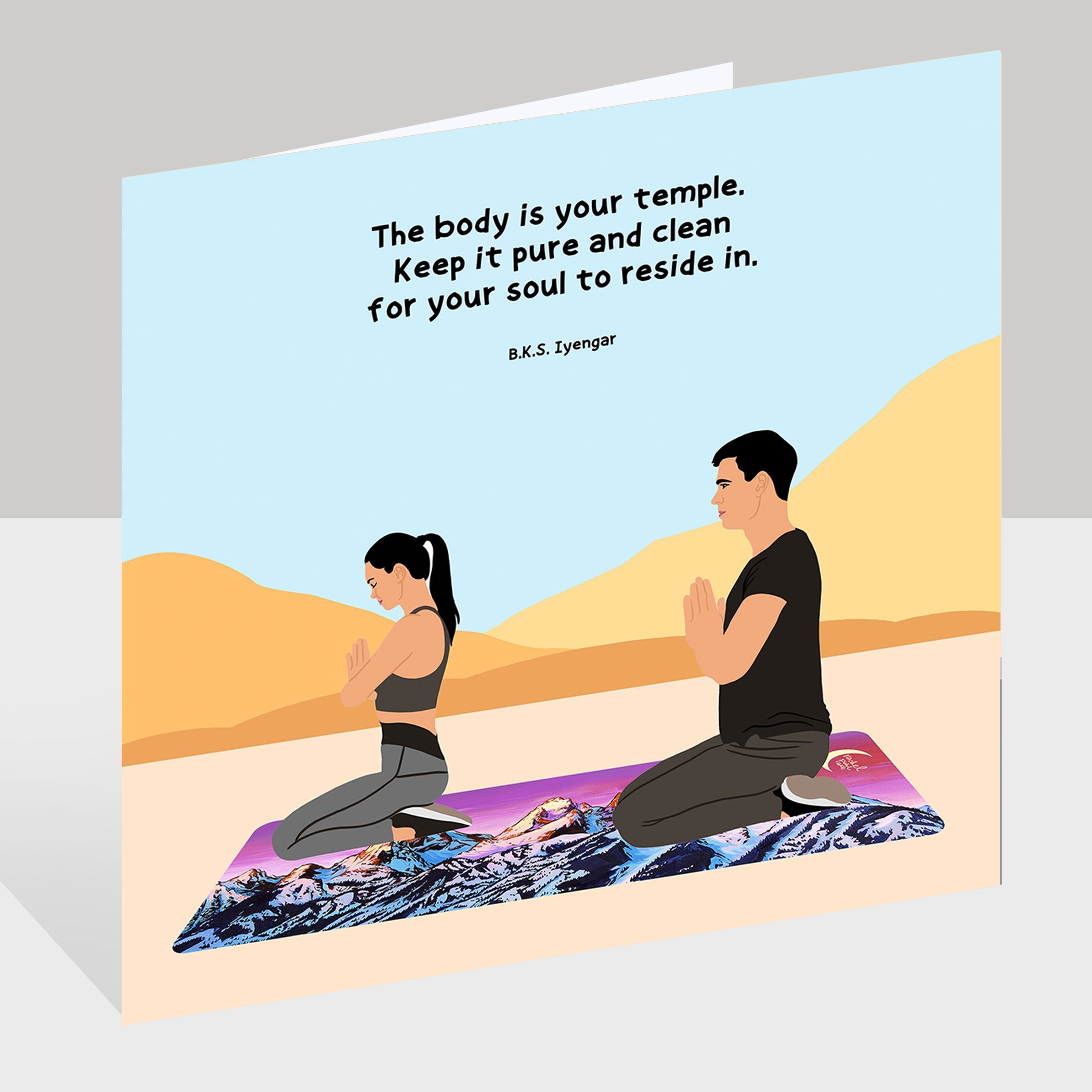 The Body Is Your Temple Doodle Card