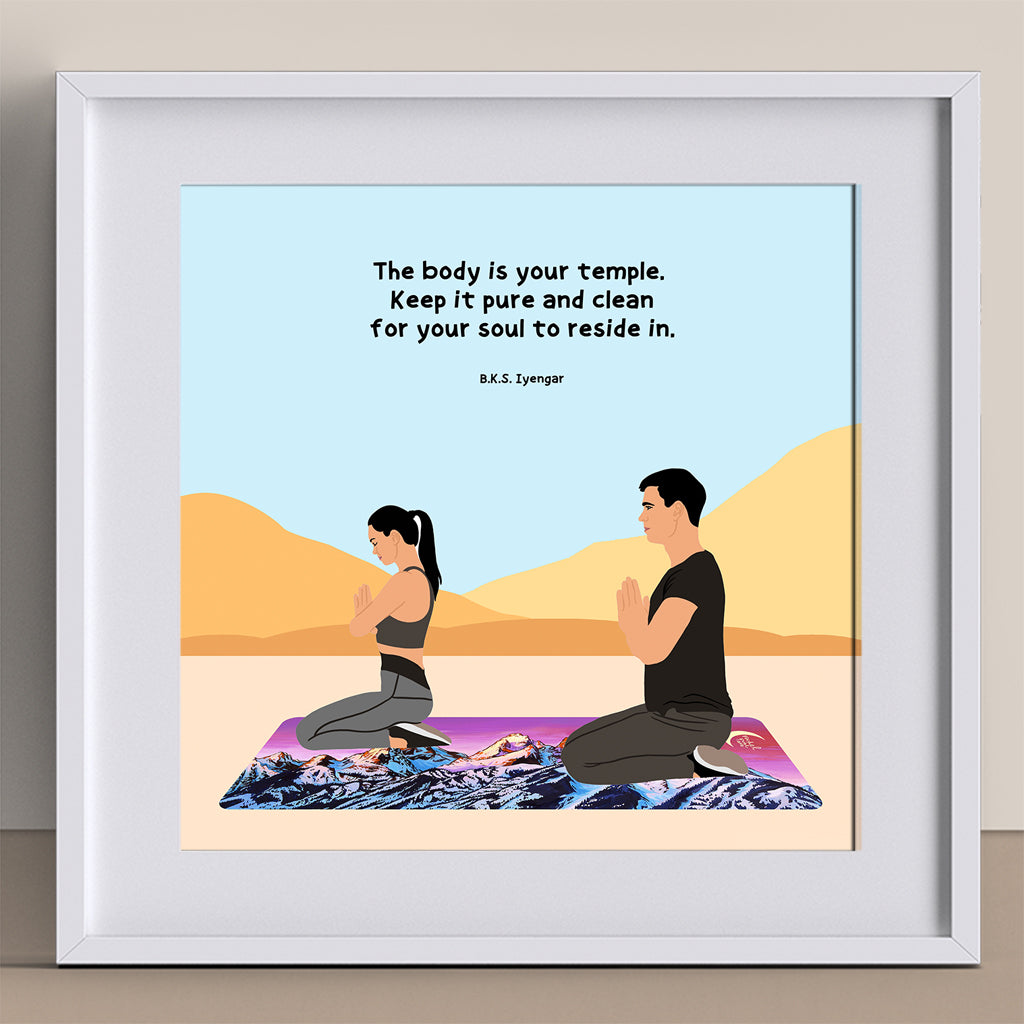 The Body Is Your Temple Doodle Card