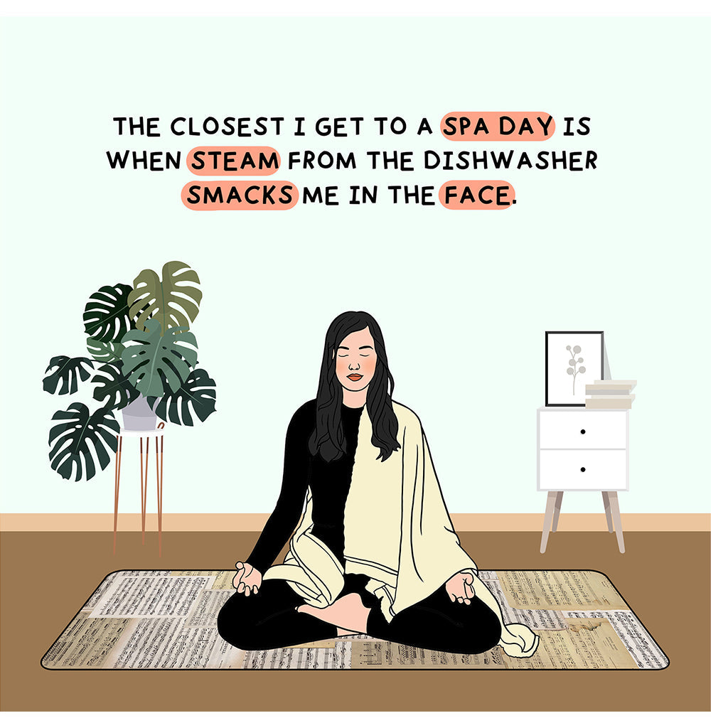 The Closest I Get To Spa Day Doodle Card