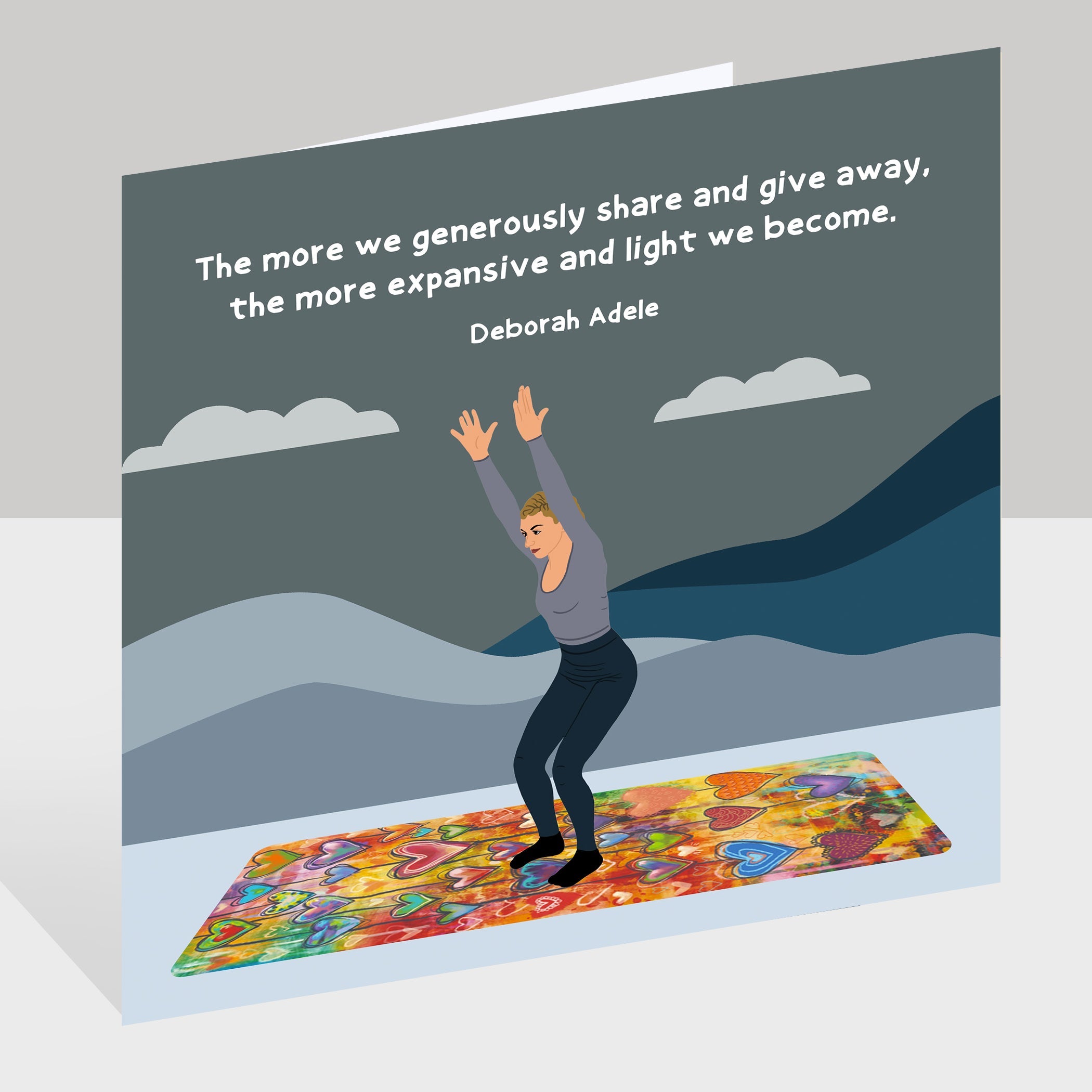 The More Expansive And Light We Become Doodle Card