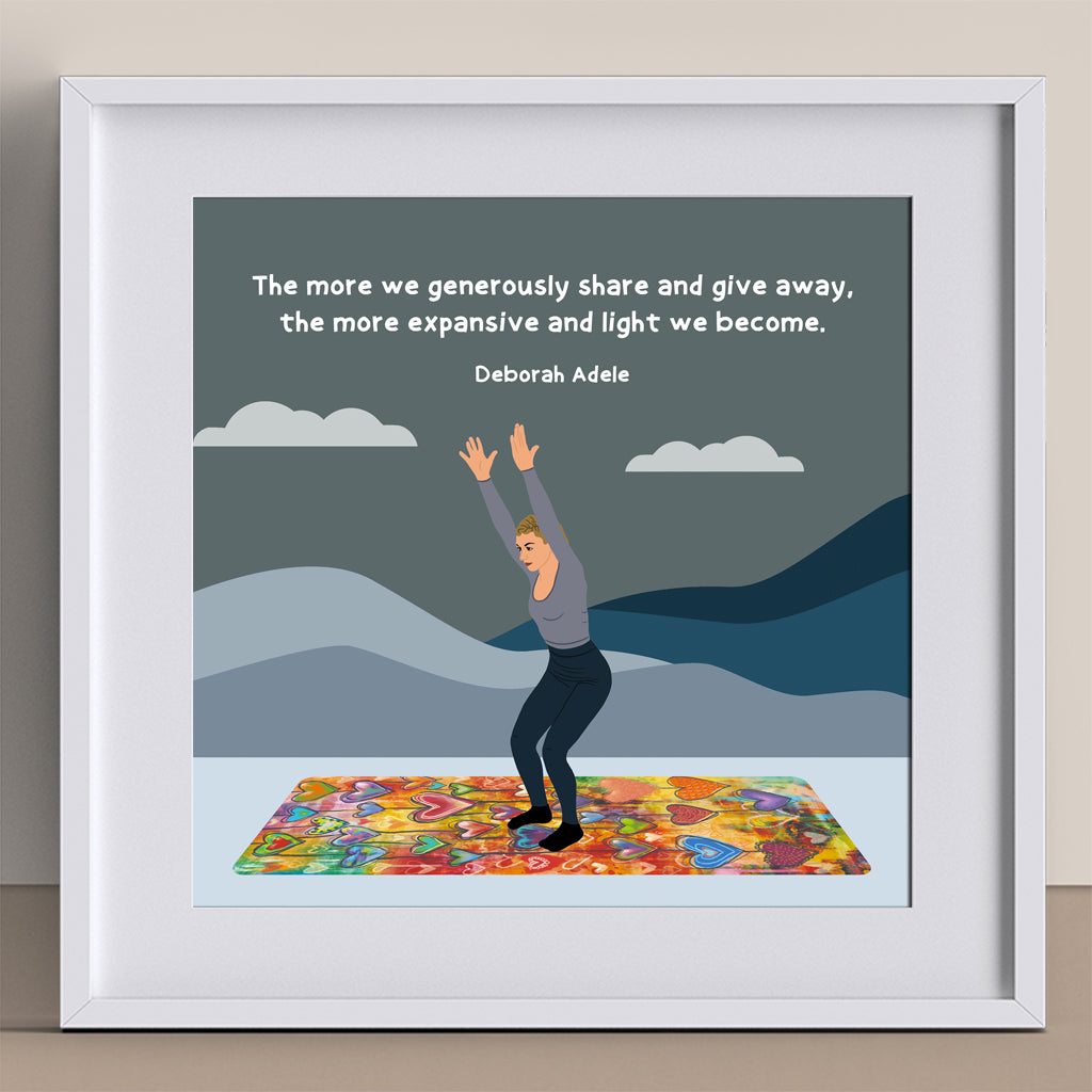 The More Expansive And Light We Become Doodle Card